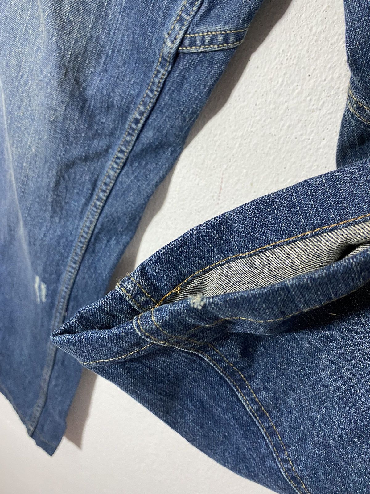 Japanese Brand nylaus jeans x demine x sukajan embroidered Size US 31 - 10 Thumbnail
