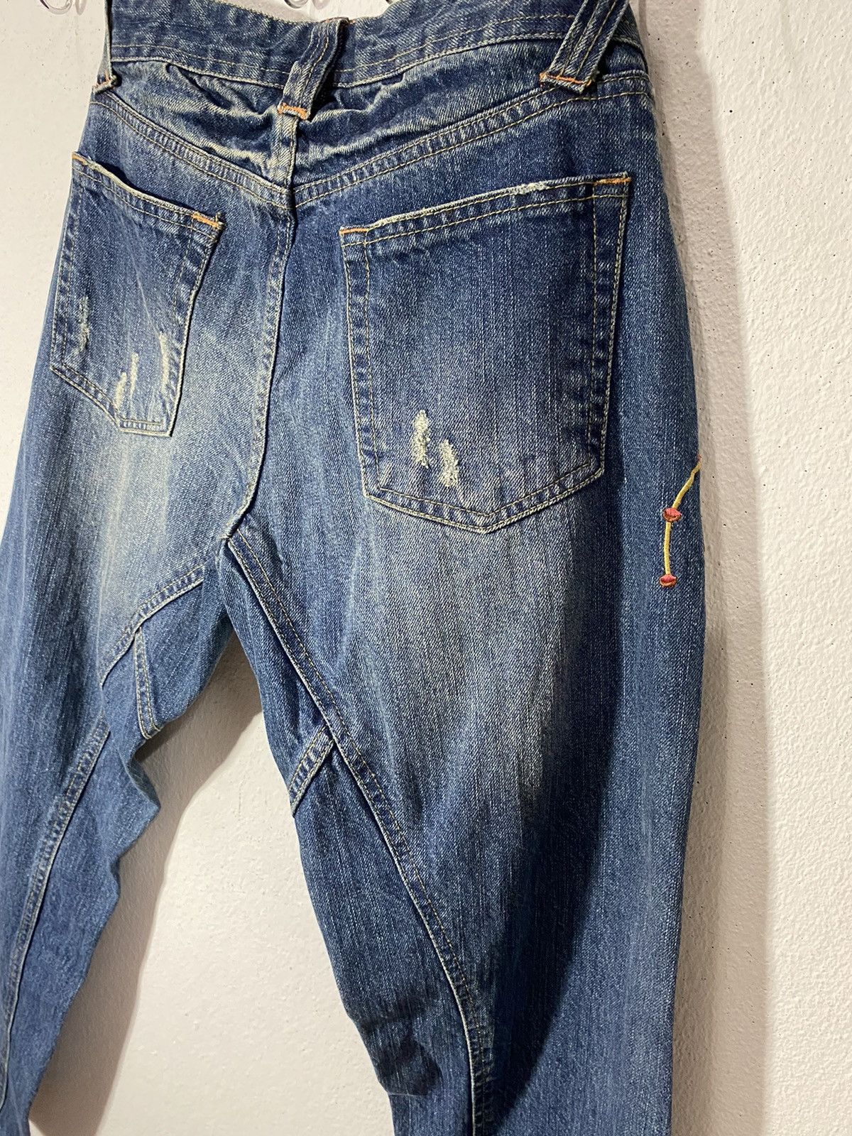 Japanese Brand nylaus jeans x demine x sukajan embroidered Size US 31 - 12 Thumbnail