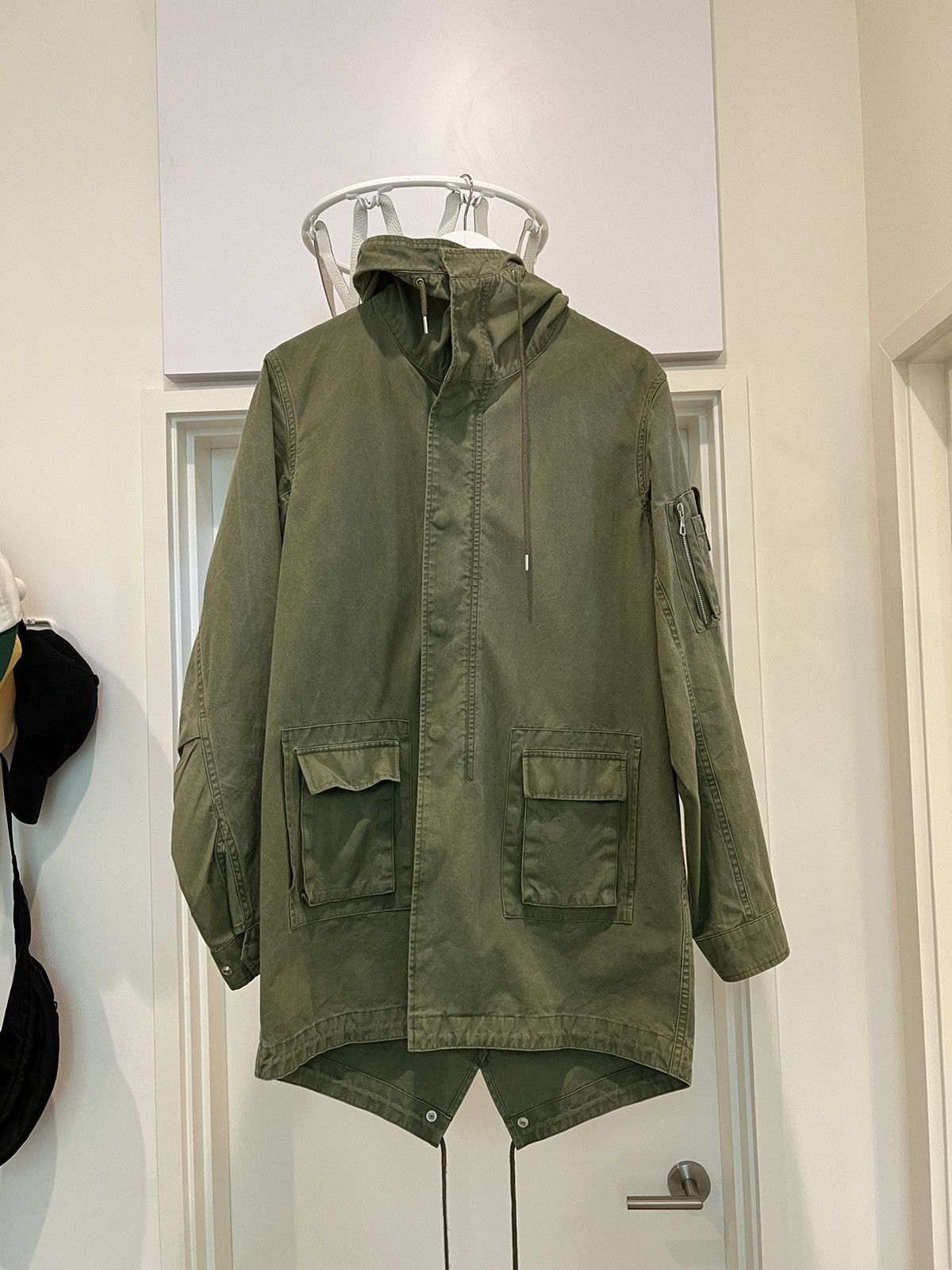 image of John Elliott Green Military Jacket, Men's (Size Medium)