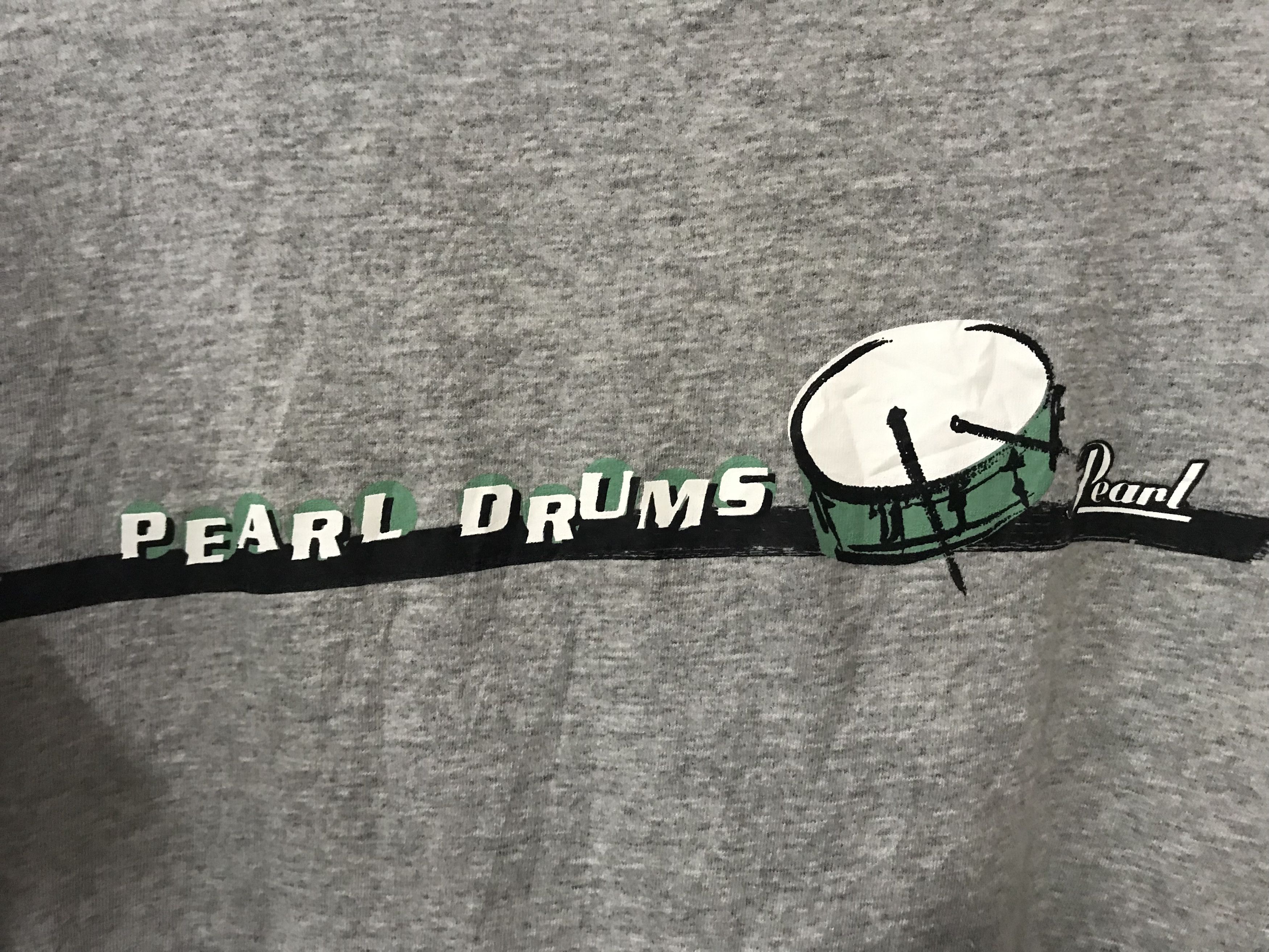 Vintage Vintage pearl drums ringer single stitches madeinusa Size US L / EU 52-54 / 3 - 6 Thumbnail