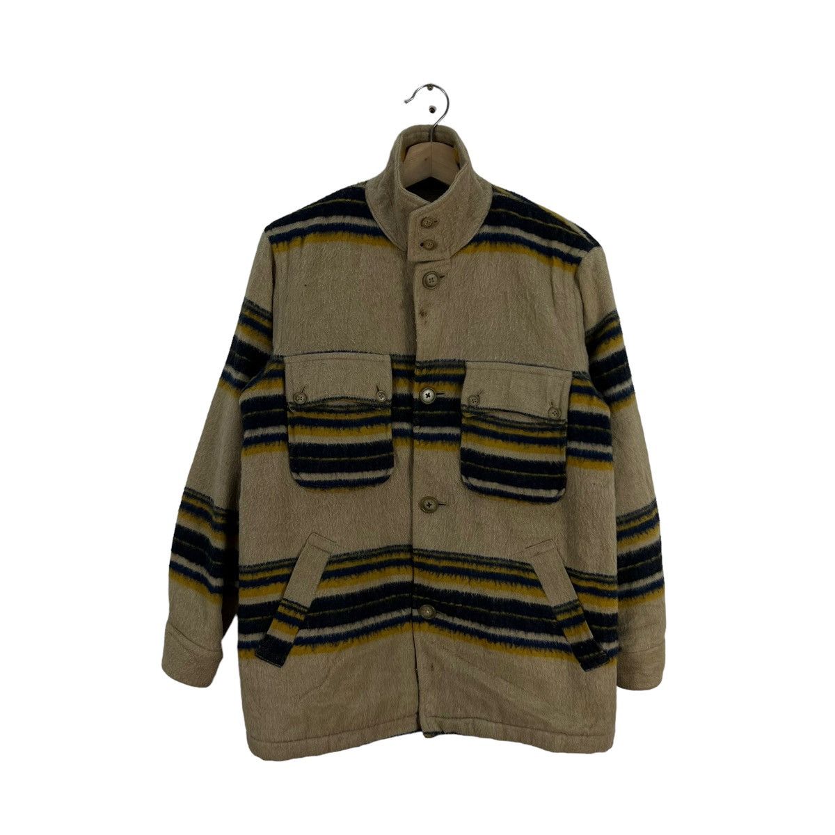 Japanese Brand VINTAGE WOOL JACKET MICLAND JAPAN KAPITAL DESIGN NAVAJO Size US M / EU 48-50 / 2 - 1 Thumbnail
