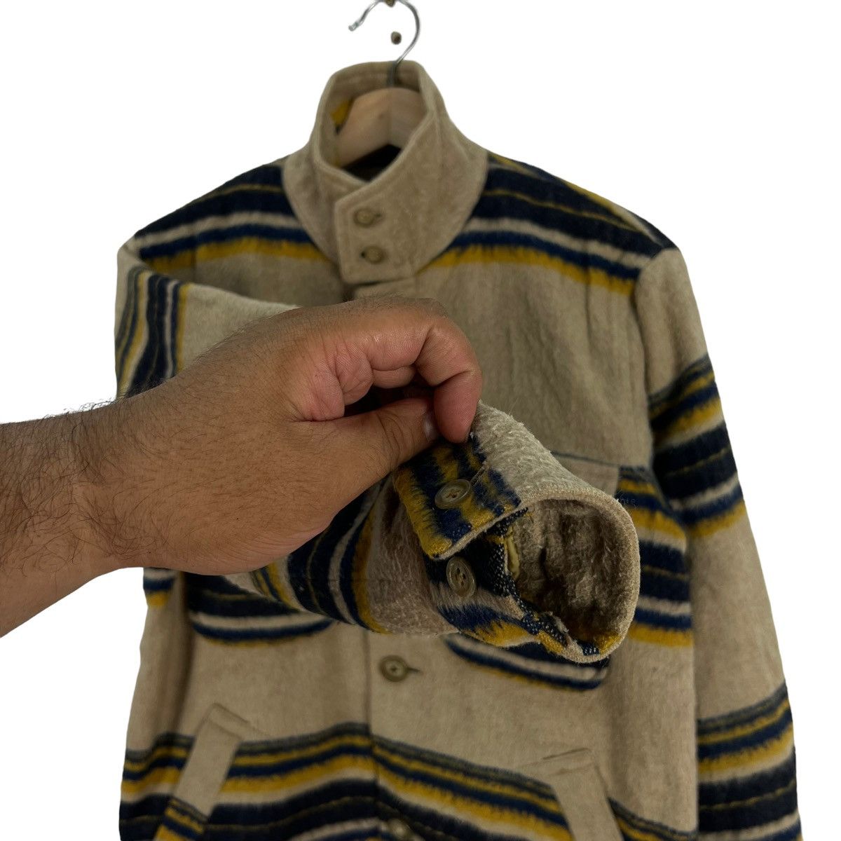 Japanese Brand VINTAGE WOOL JACKET MICLAND JAPAN KAPITAL DESIGN NAVAJO Size US M / EU 48-50 / 2 - 4 Thumbnail