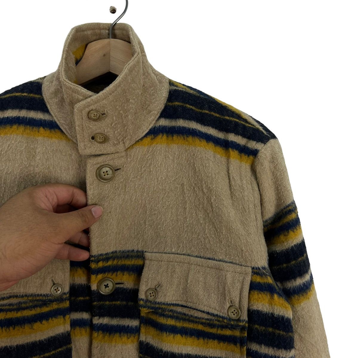 Japanese Brand VINTAGE WOOL JACKET MICLAND JAPAN KAPITAL DESIGN NAVAJO Size US M / EU 48-50 / 2 - 3 Thumbnail