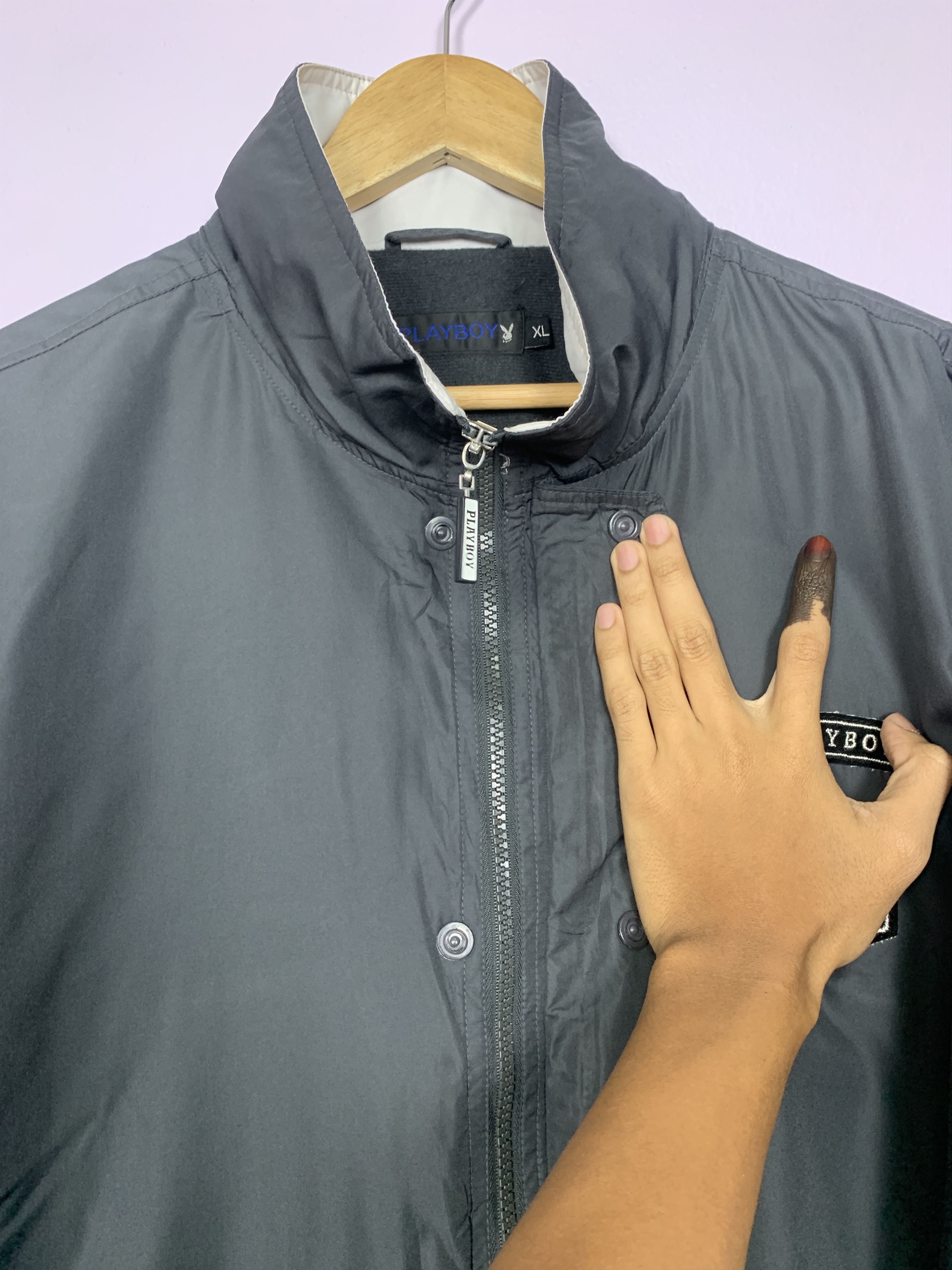 Playboy Vintage PLAYBOY Windbreaker Big Logo Jacket J0743 Size US L / EU 52-54 / 3 - 12 Thumbnail