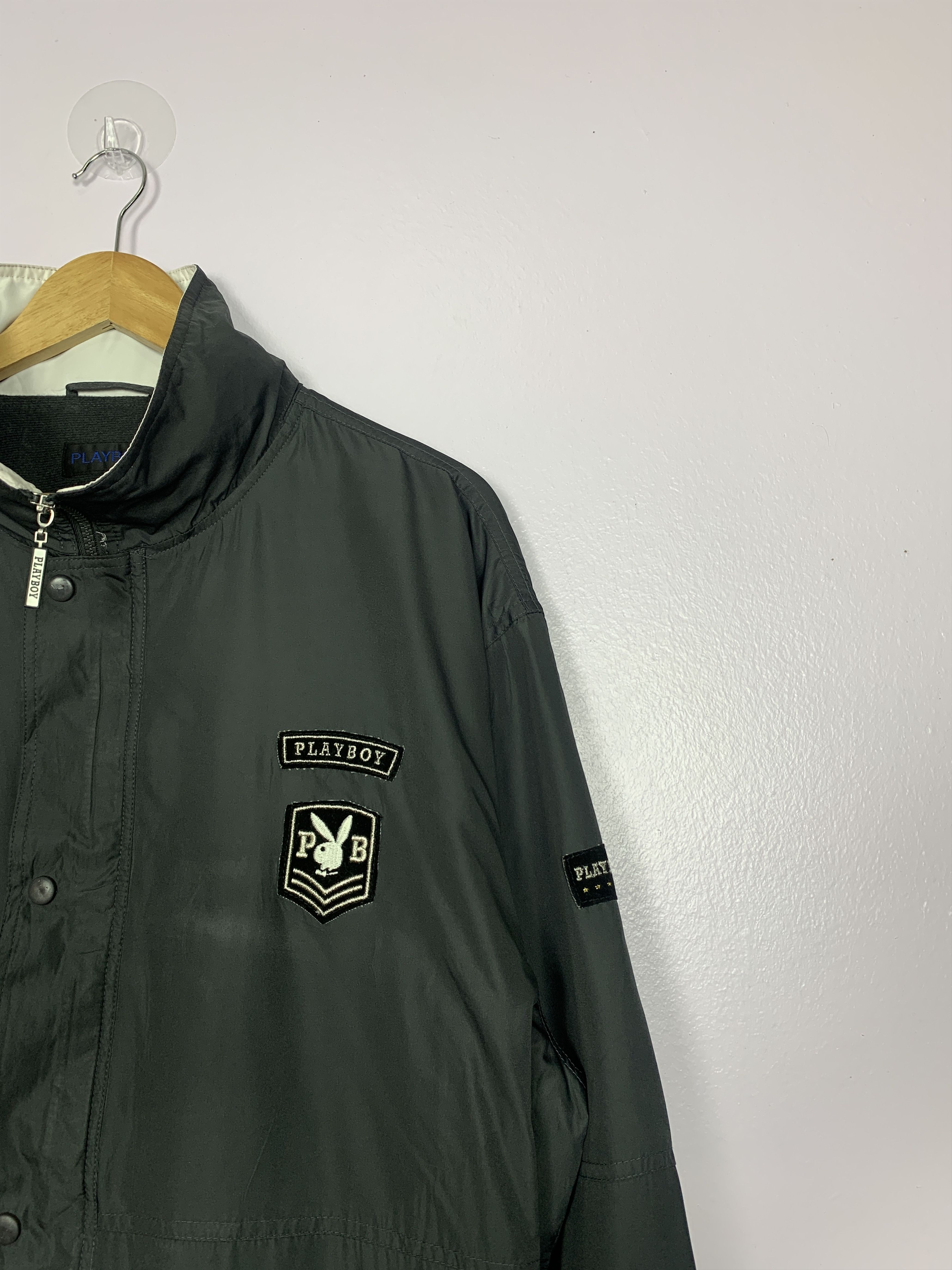 Playboy Vintage PLAYBOY Windbreaker Big Logo Jacket J0743 Size US L / EU 52-54 / 3 - 3 Thumbnail