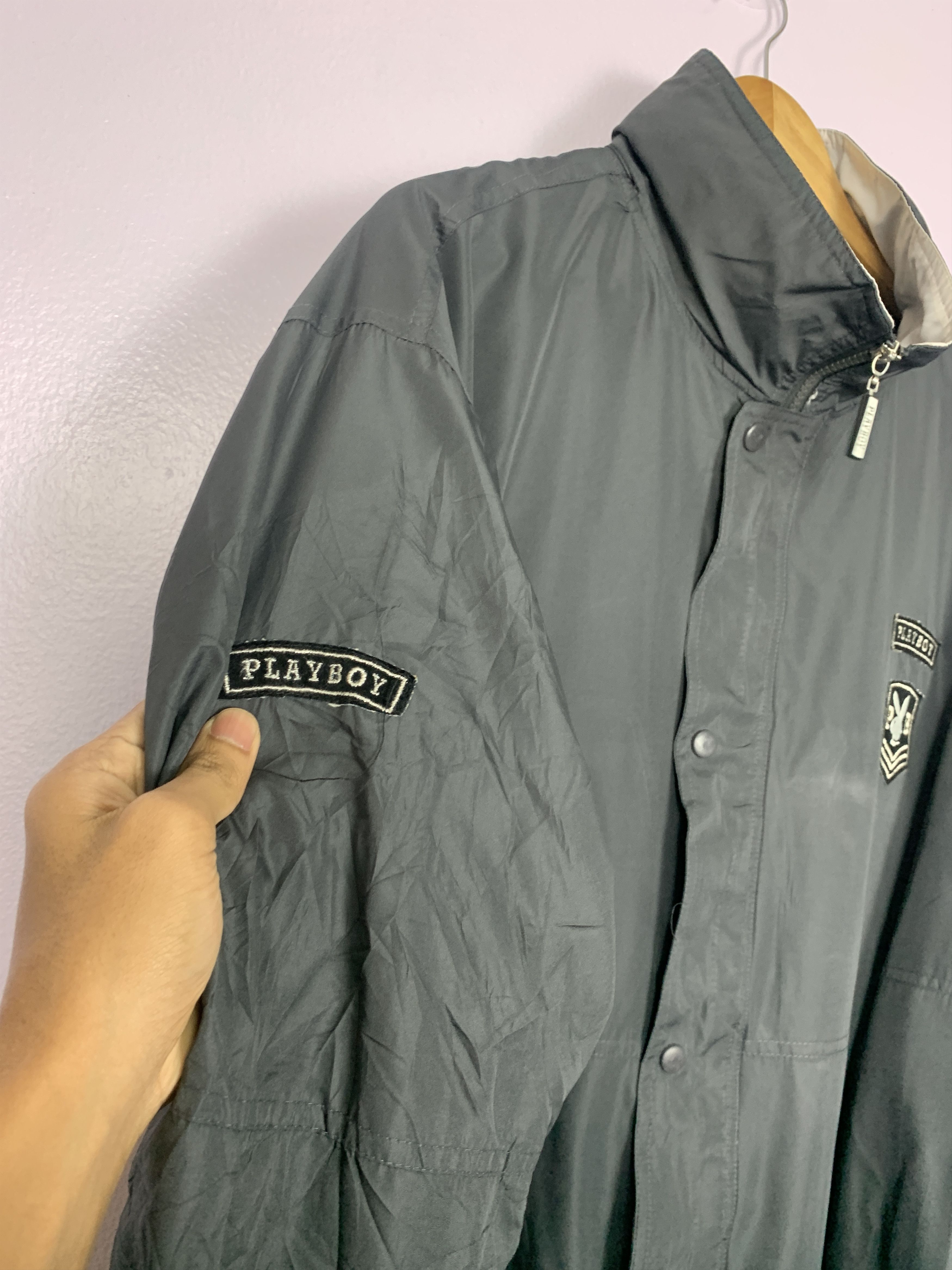 Playboy Vintage PLAYBOY Windbreaker Big Logo Jacket J0743 Size US L / EU 52-54 / 3 - 8 Thumbnail