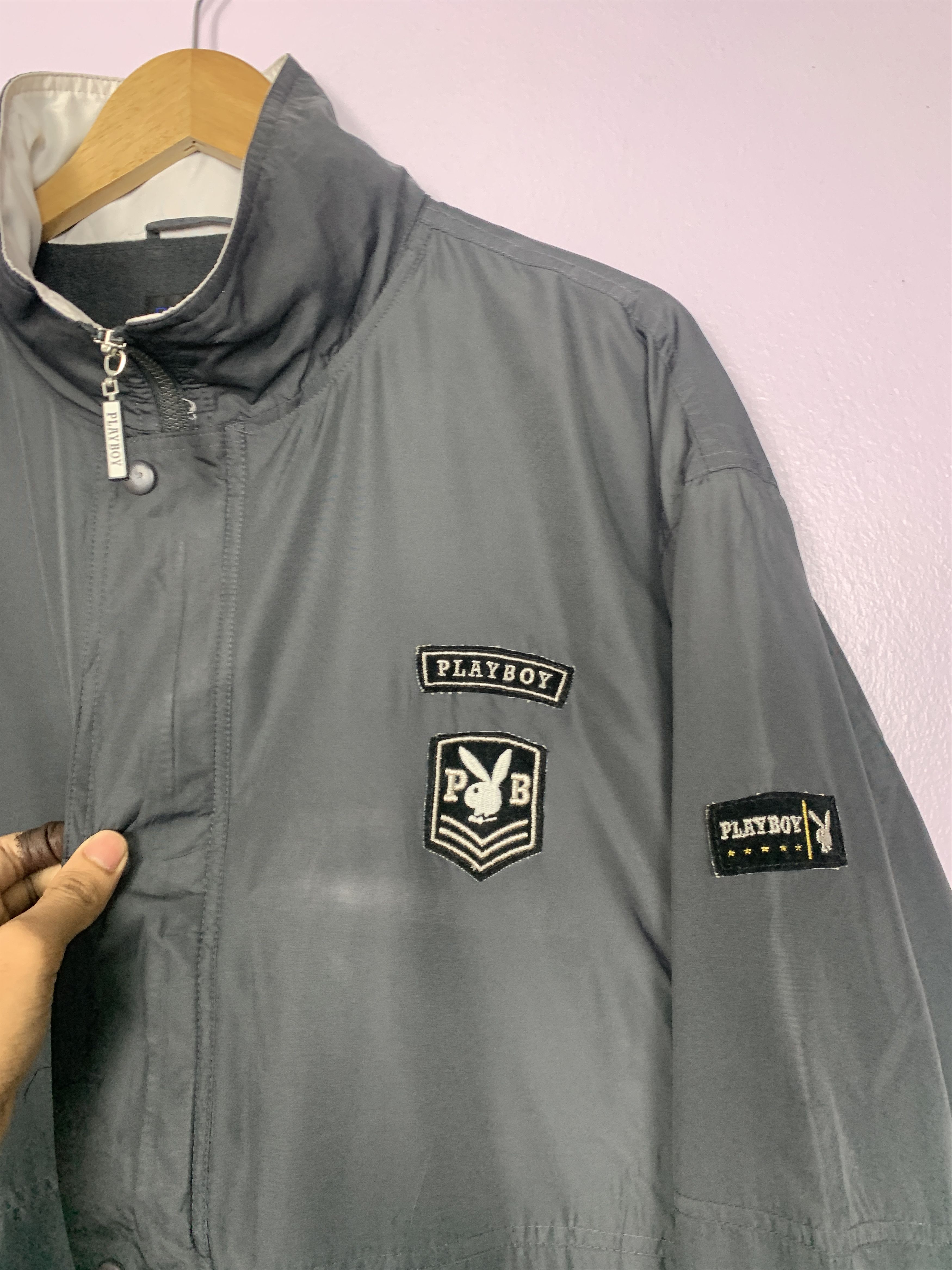 Playboy Vintage PLAYBOY Windbreaker Big Logo Jacket J0743 Size US L / EU 52-54 / 3 - 9 Thumbnail
