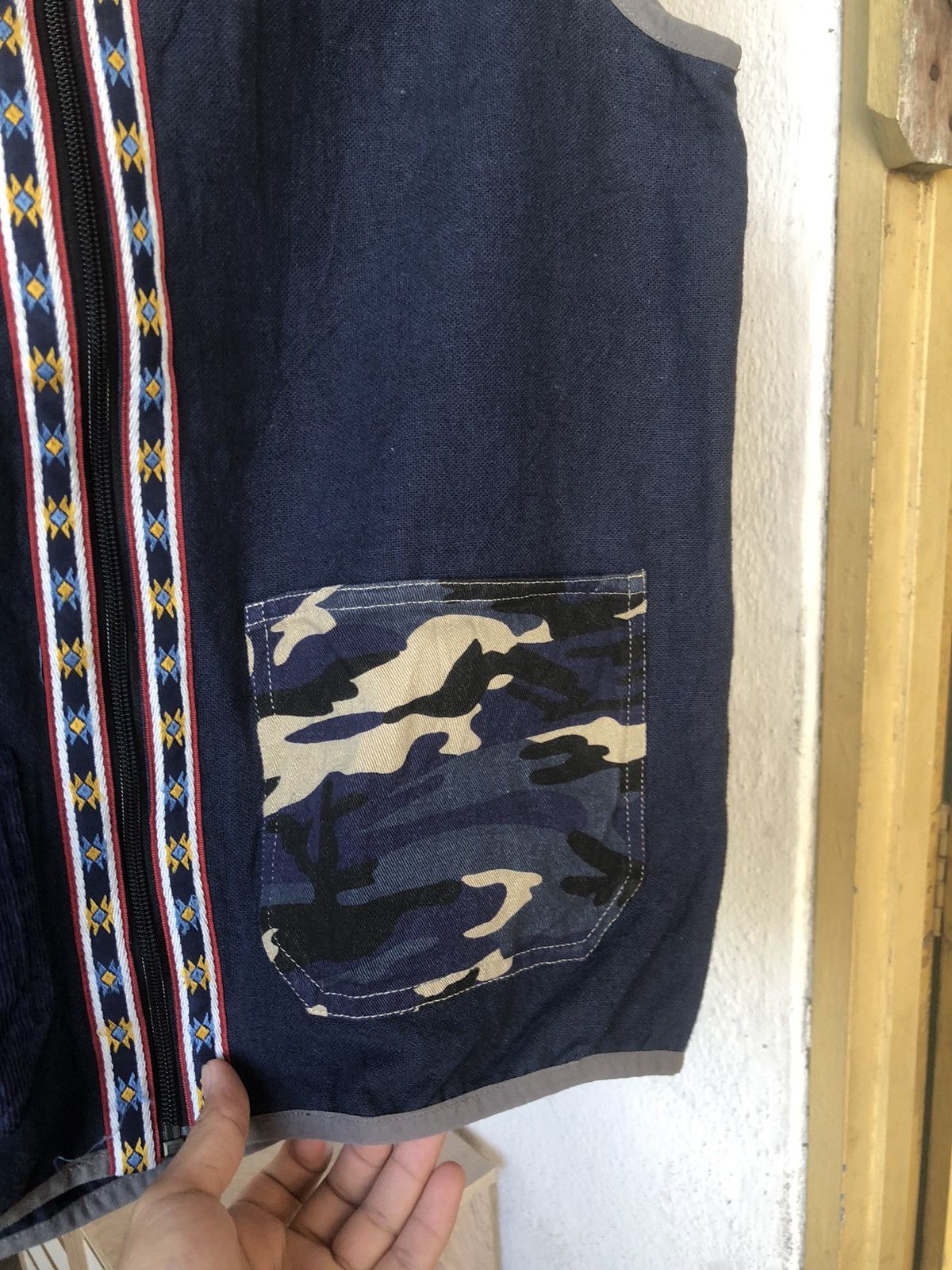 Native Vintage Go Slow Caravan Native Patchwork Pocket Vest Size US M / EU 48-50 / 2 - 10 Thumbnail