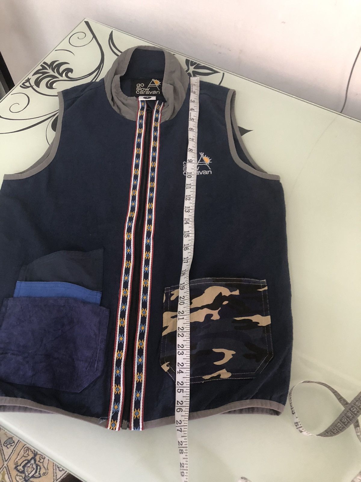 Native Vintage Go Slow Caravan Native Patchwork Pocket Vest Size US M / EU 48-50 / 2 - 16 Thumbnail