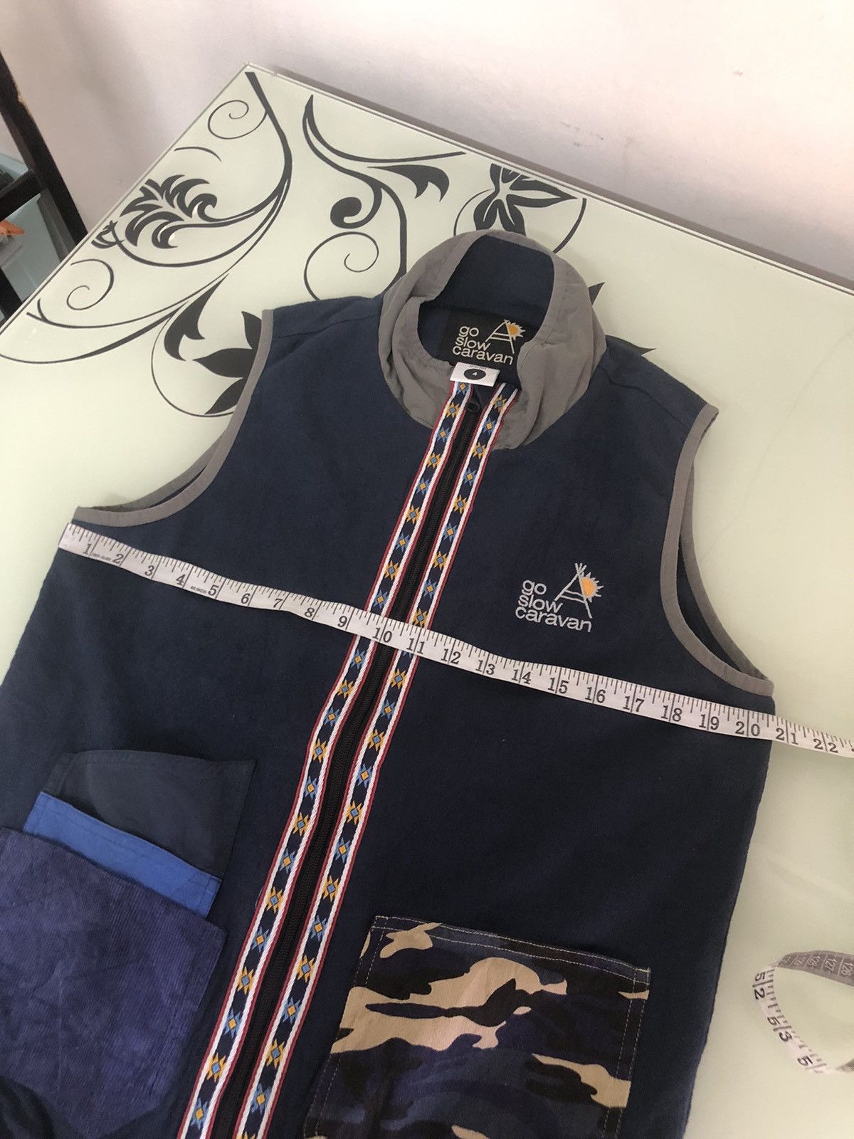 Native Vintage Go Slow Caravan Native Patchwork Pocket Vest Size US M / EU 48-50 / 2 - 15 Thumbnail