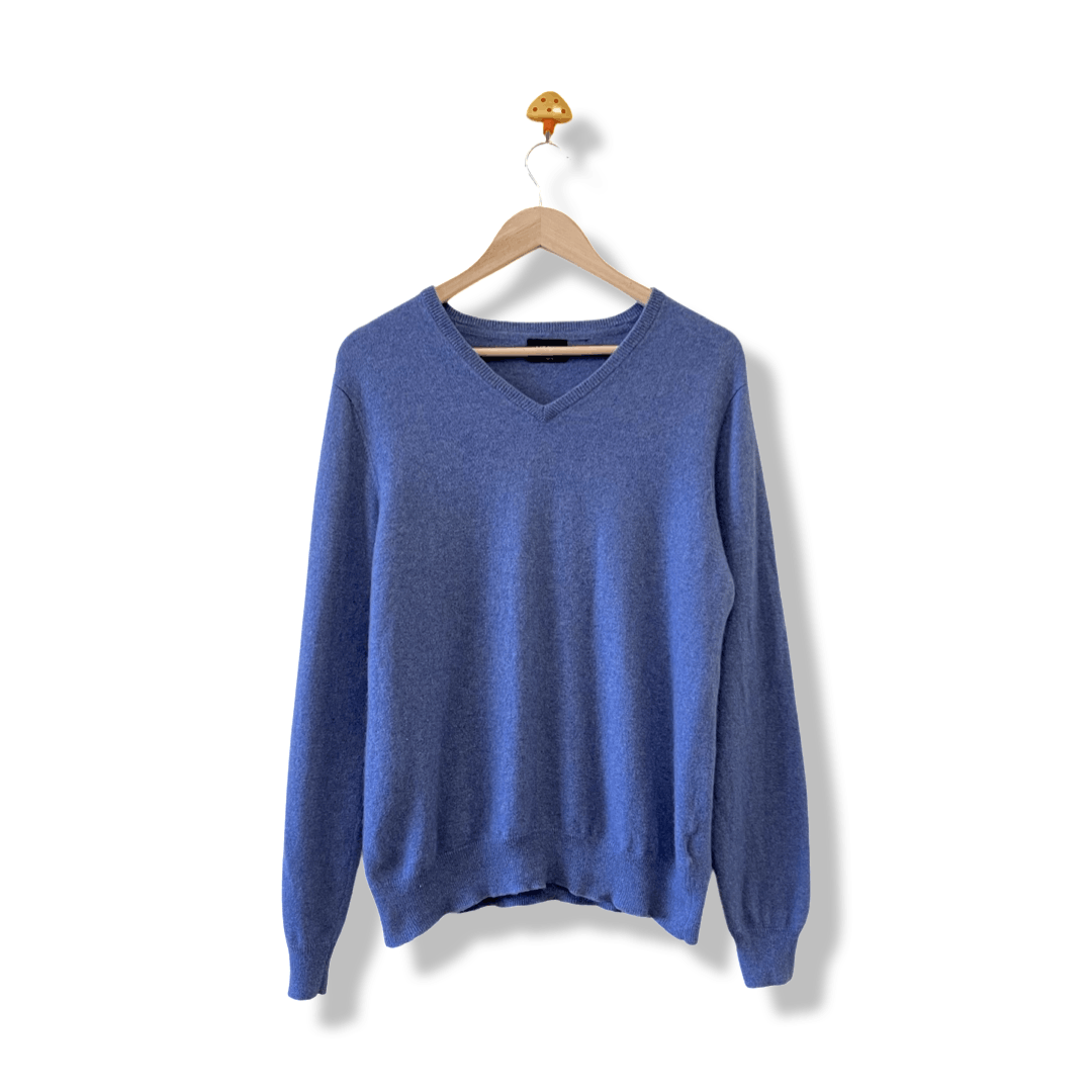 Other Yorn V-Neck Cashmere Extrafein Pullover Jumper Sweater Size US L / EU 52-54 / 3 - 1 Thumbnail