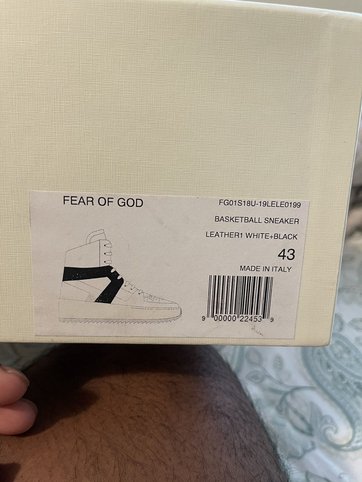 FOG × Fear of God Fear of god Basketball Sneaker White/Black 43 Size US 10.5 / EU 43-44 - 11 Thumbnail