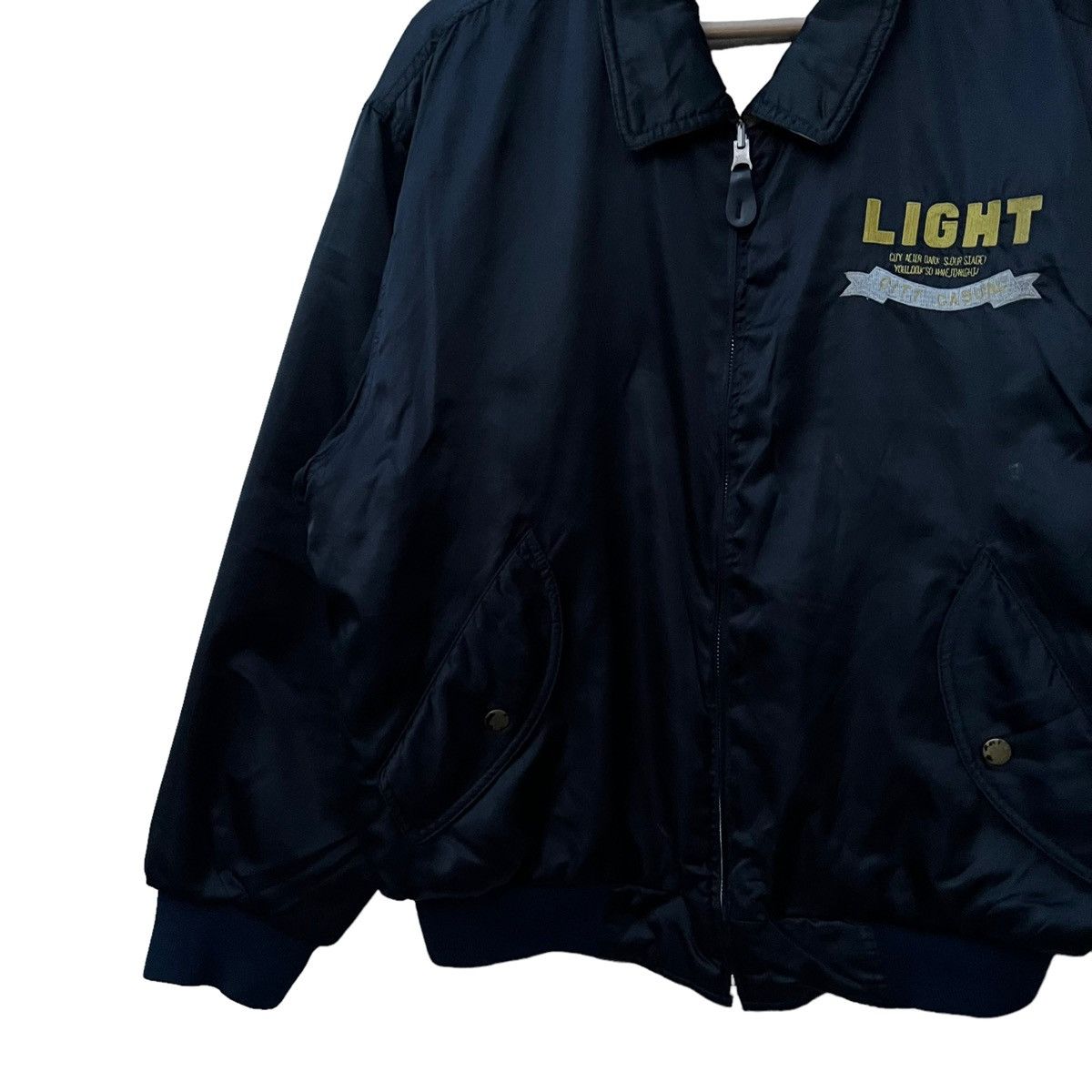 Japanese Brand VINTAGE REVERSIBLE BOMBER JACKET BIG LOGO TEAMS SPORTS Size US M / EU 48-50 / 2 - 5 Thumbnail