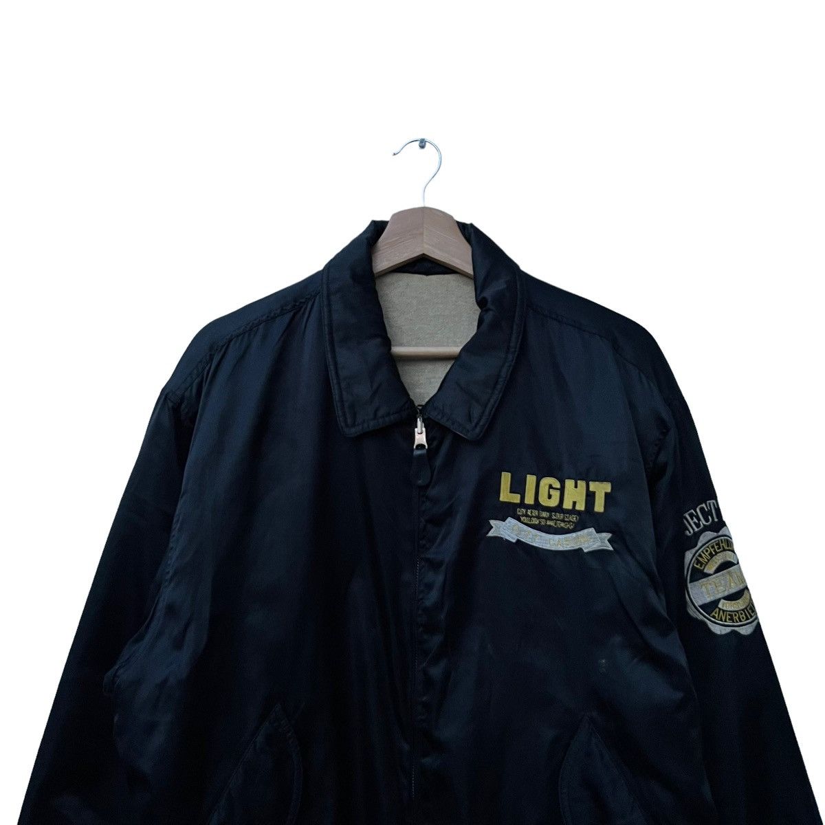 Japanese Brand VINTAGE REVERSIBLE BOMBER JACKET BIG LOGO TEAMS SPORTS Size US M / EU 48-50 / 2 - 6 Thumbnail