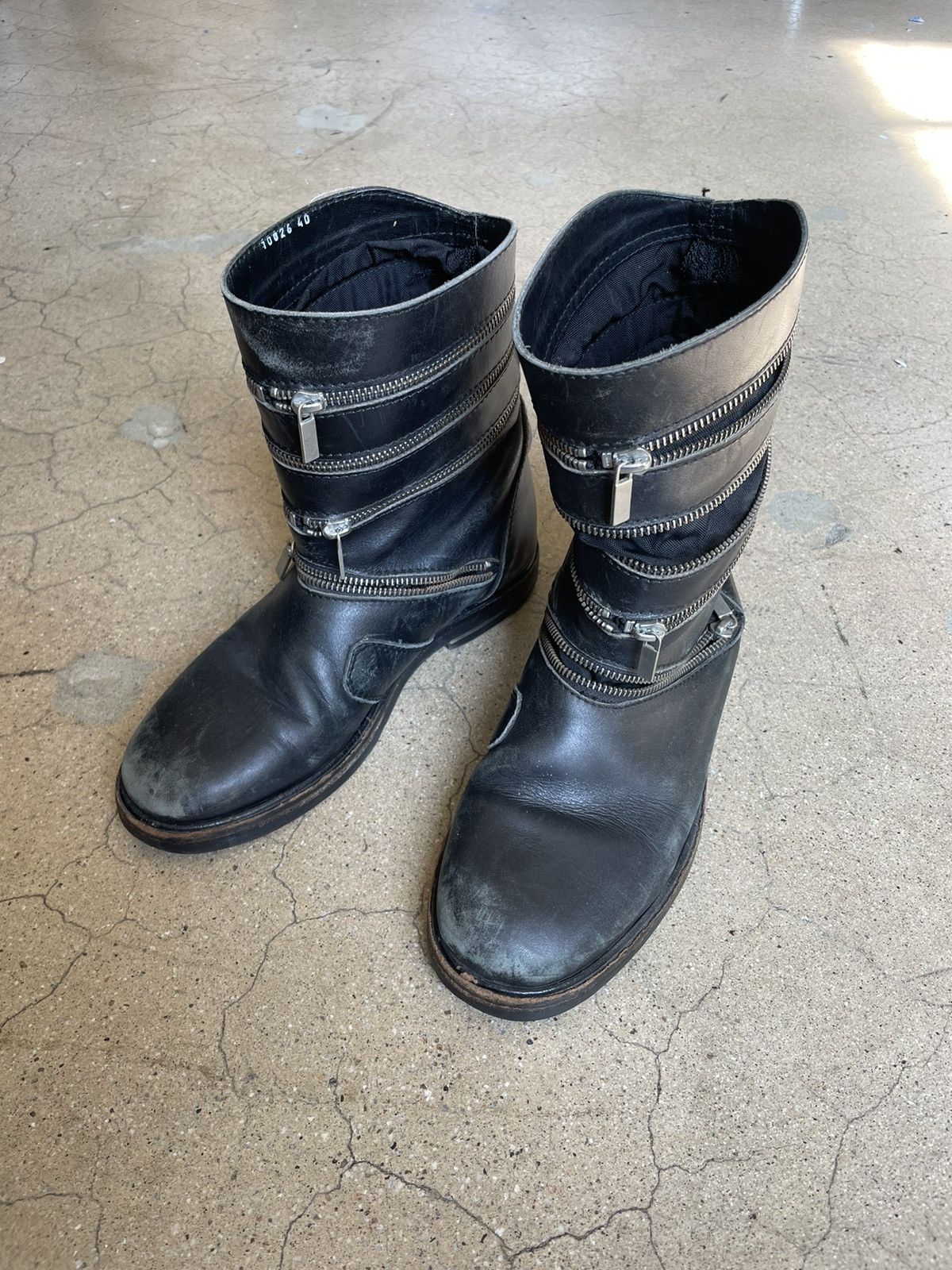 Raf Simons Raf Simons Accordion Zipper Boots Size US 8 / EU 41 - 11 Thumbnail
