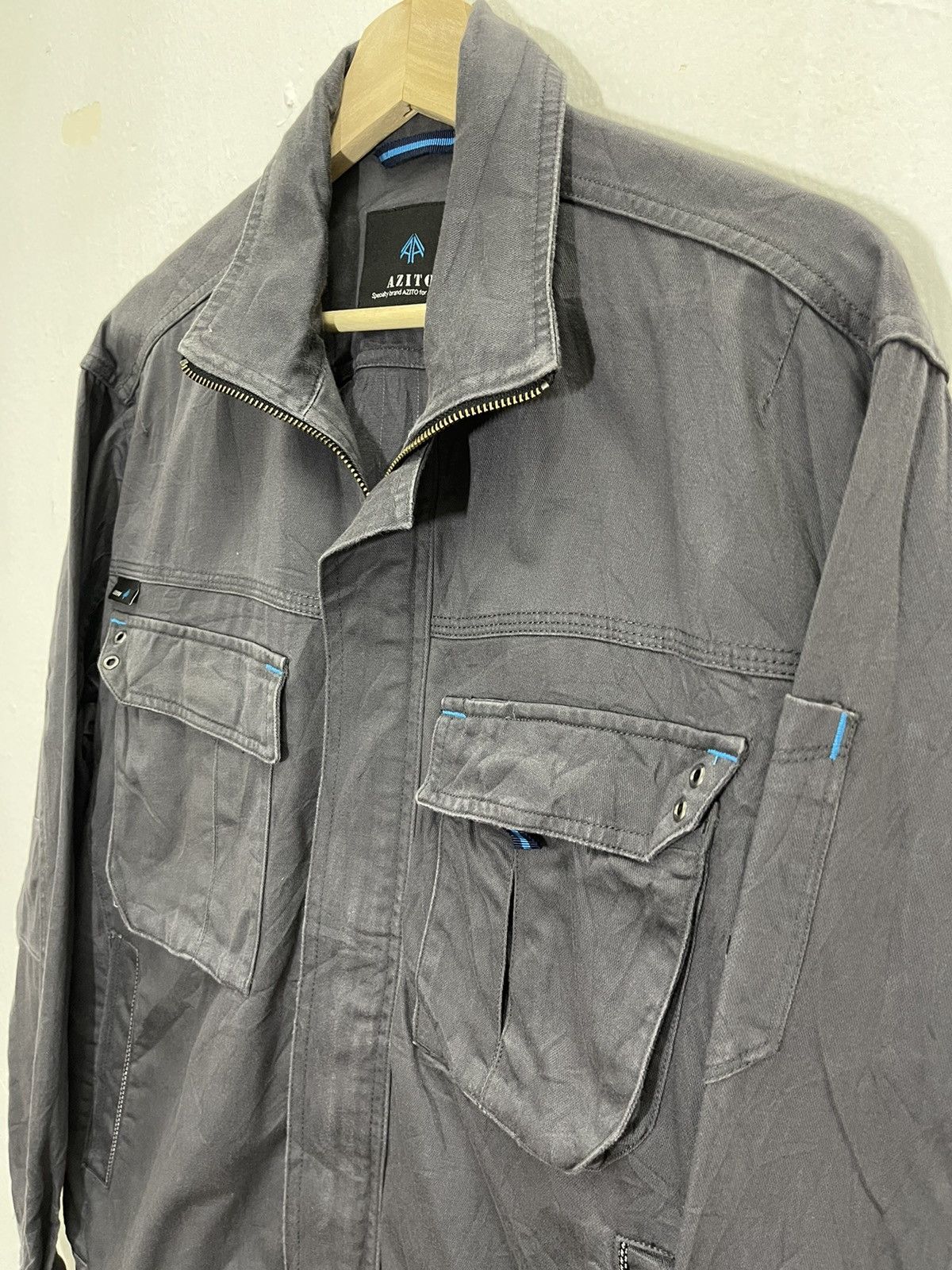 Japanese Brand Azito wokers tactical multi pocket jacket Size US L / EU 52-54 / 3 - 3 Thumbnail