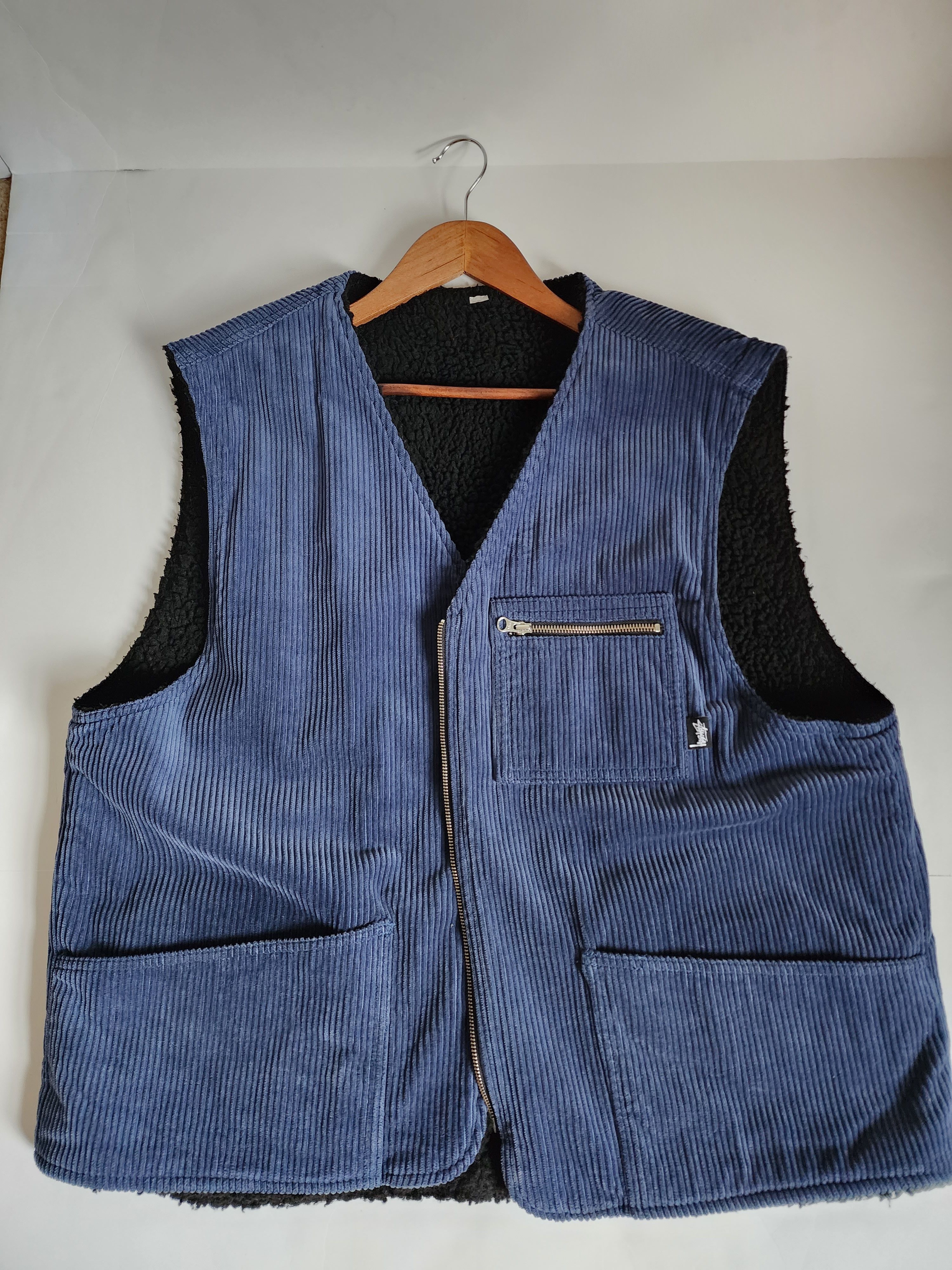 Stussy Corduroy/Sherpa Vest | Grailed