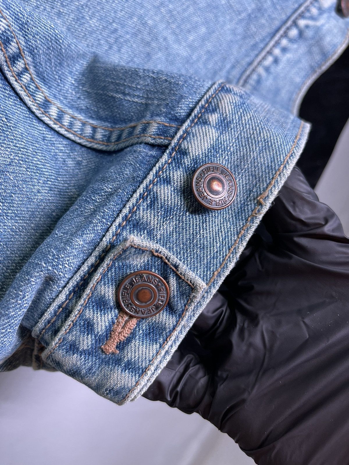 RIFLE × Vintage Rifle 80s Bike Denim Vest Size US M / EU 48-50 / 2 - 6 Thumbnail