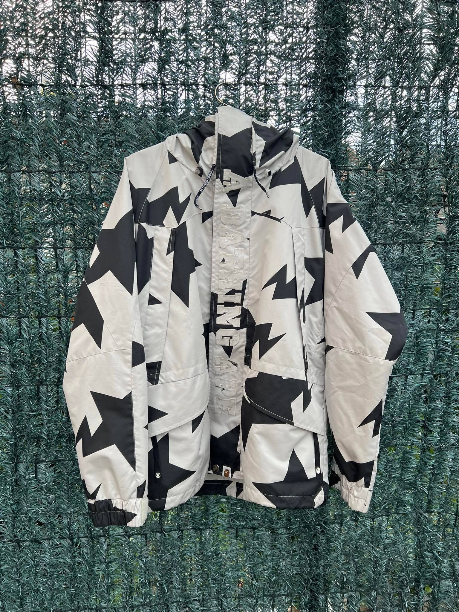 image of No Paypal Bape Bapesta Snowboard Jacket in Grey, Men's (Size Medium)