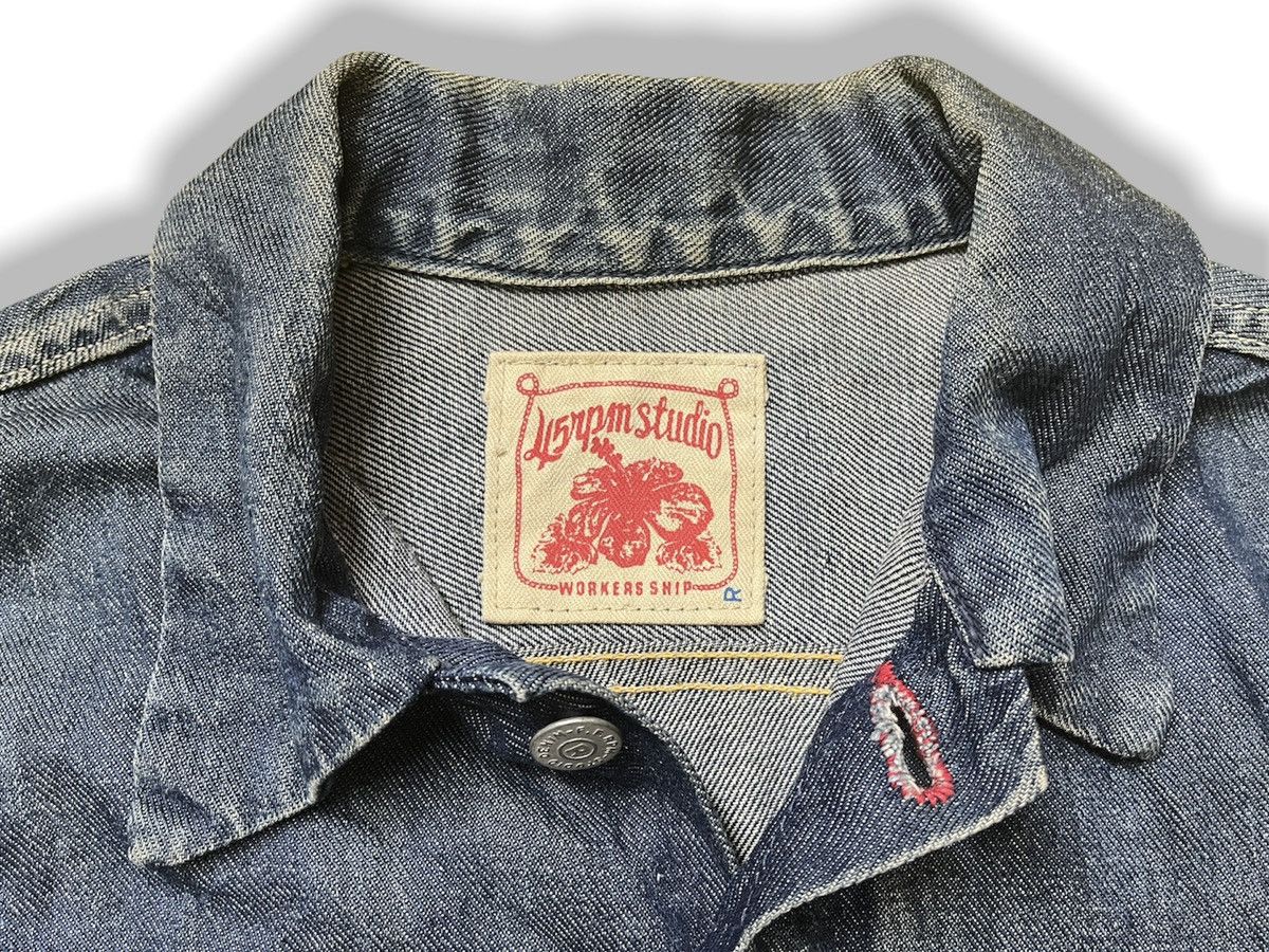 45rpm Thrashed 45RPM Studio Denim Jacket Japan Size US M / EU 48-50 / 2 - 7 Thumbnail