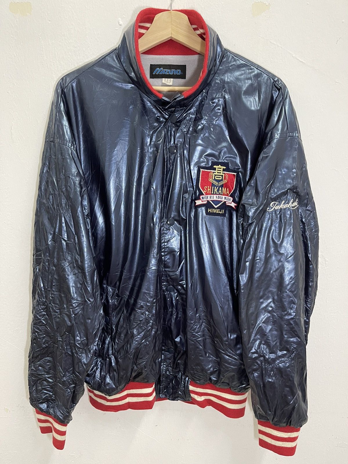 Mizuno mizuno takahashi baseball varsity jacket Size US L / EU 52-54 / 3 - 1 Thumbnail