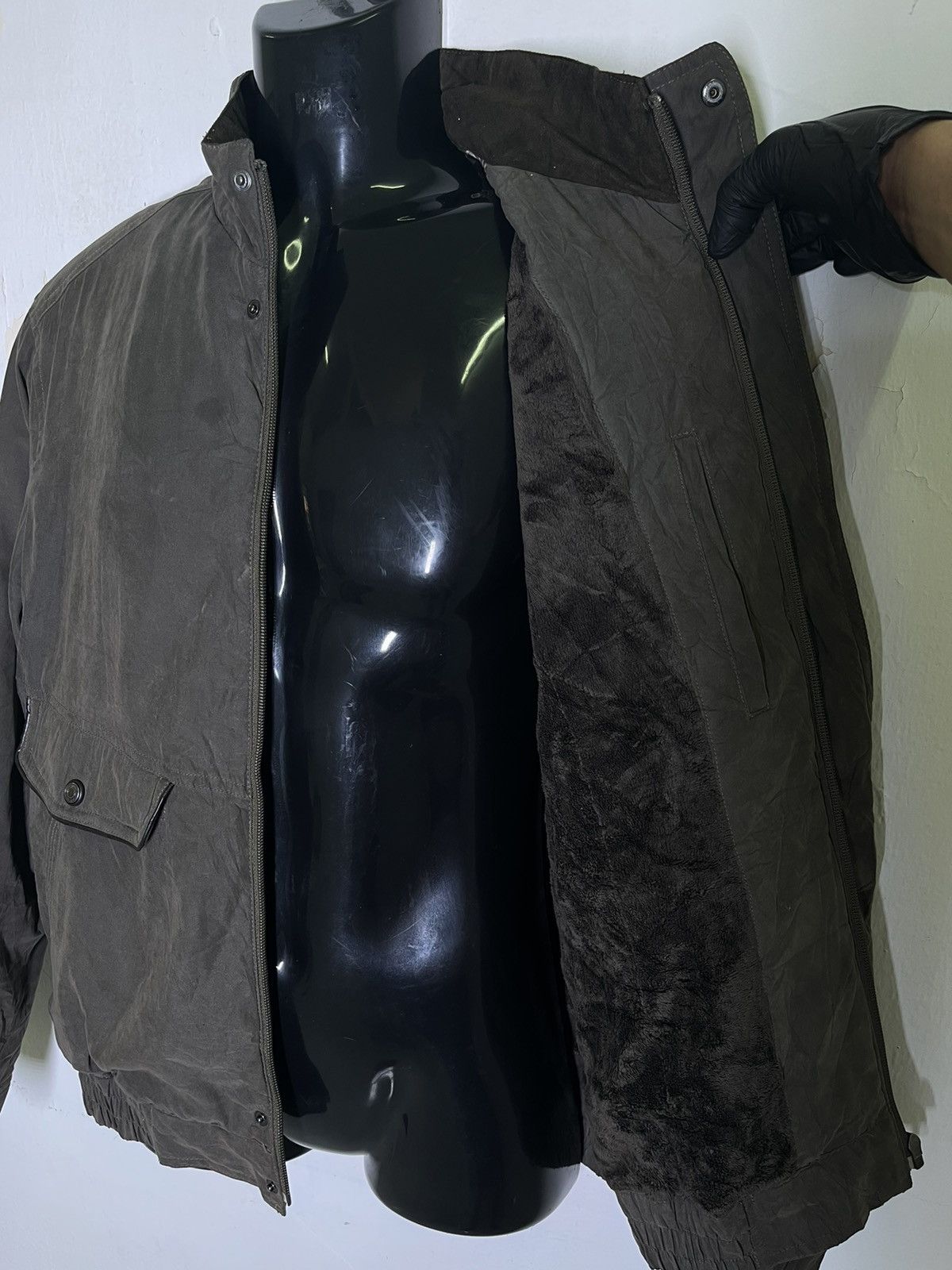 Japanese Brand Current Stage Fleece Inside Bomber Jacket Size US L / EU 52-54 / 3 - 8 Thumbnail