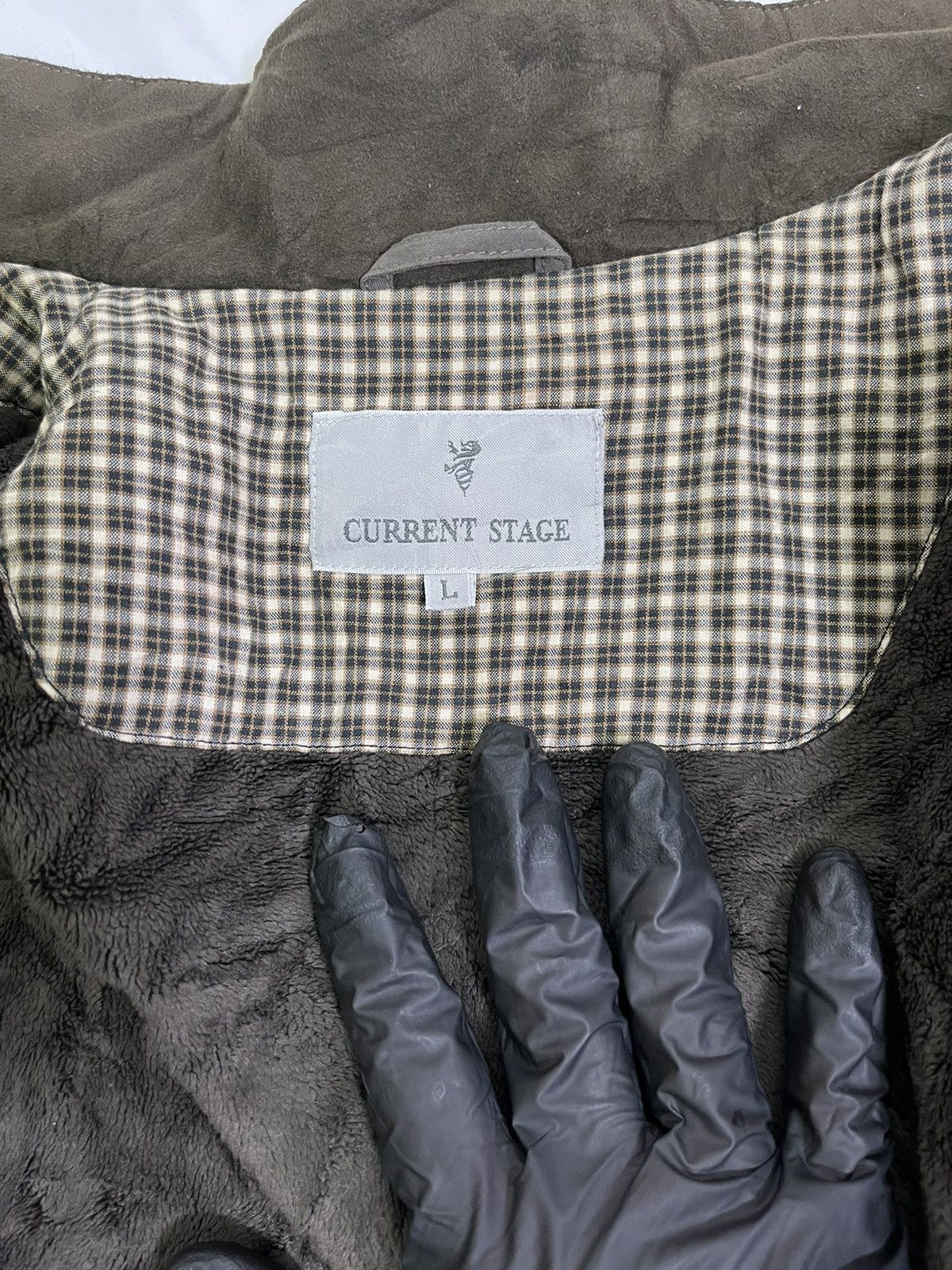 Japanese Brand Current Stage Fleece Inside Bomber Jacket Size US L / EU 52-54 / 3 - 10 Thumbnail
