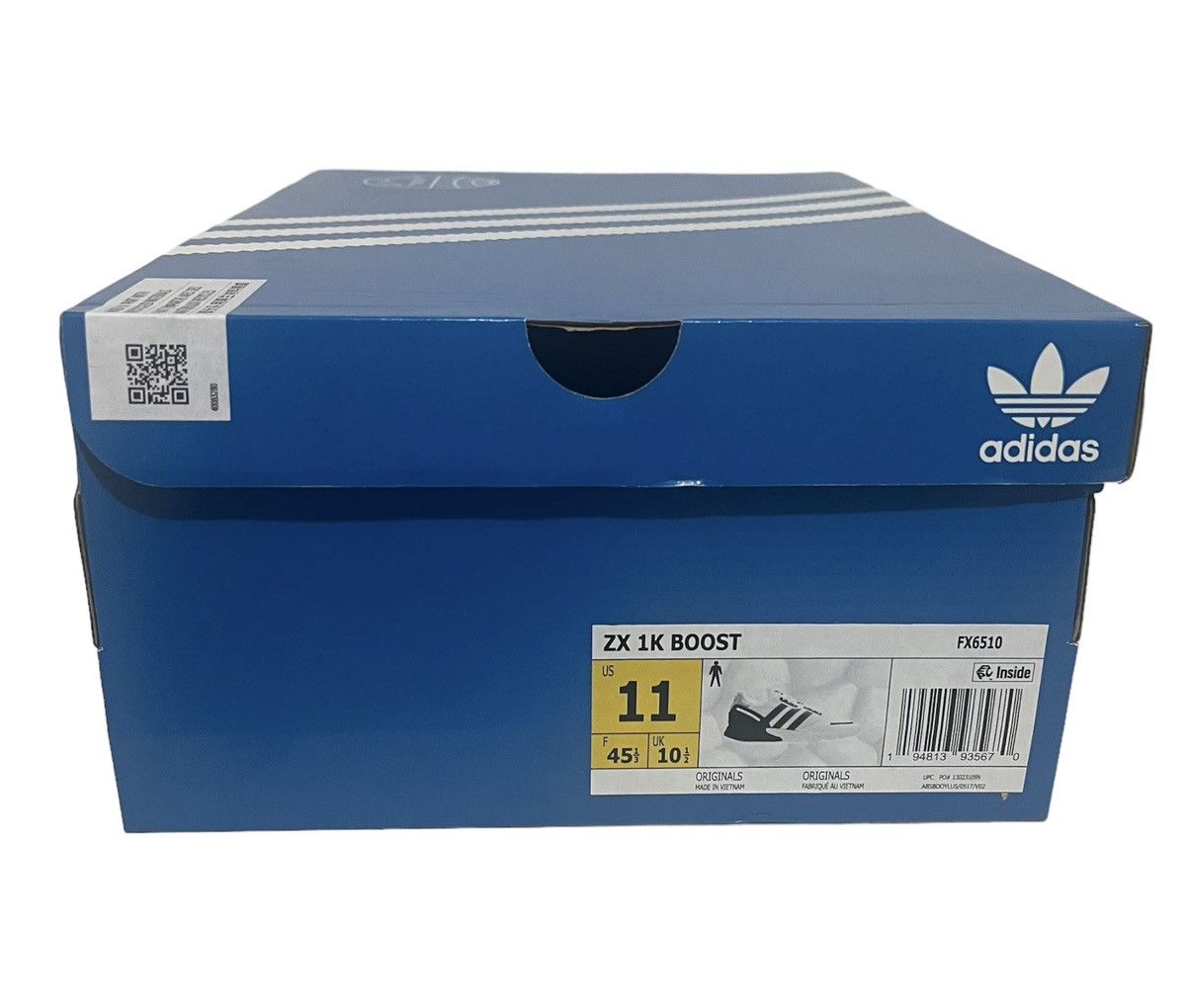 Adidas Men Ultra Originals ZX 1K Boost Blk/Wht Running Shoes