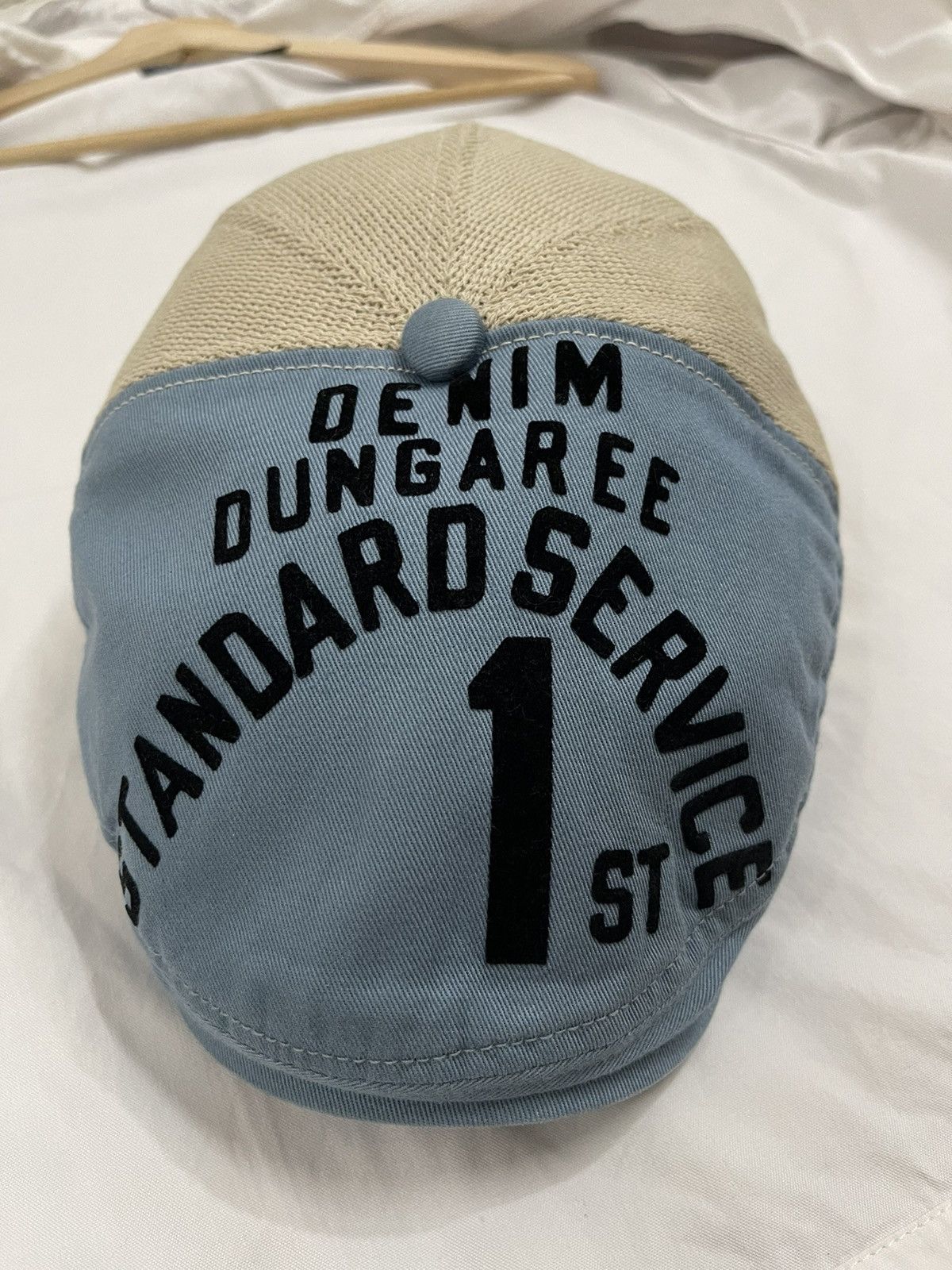 Vintage Denim Dungaree Peaked Cap Size 26 - 2 Thumbnail