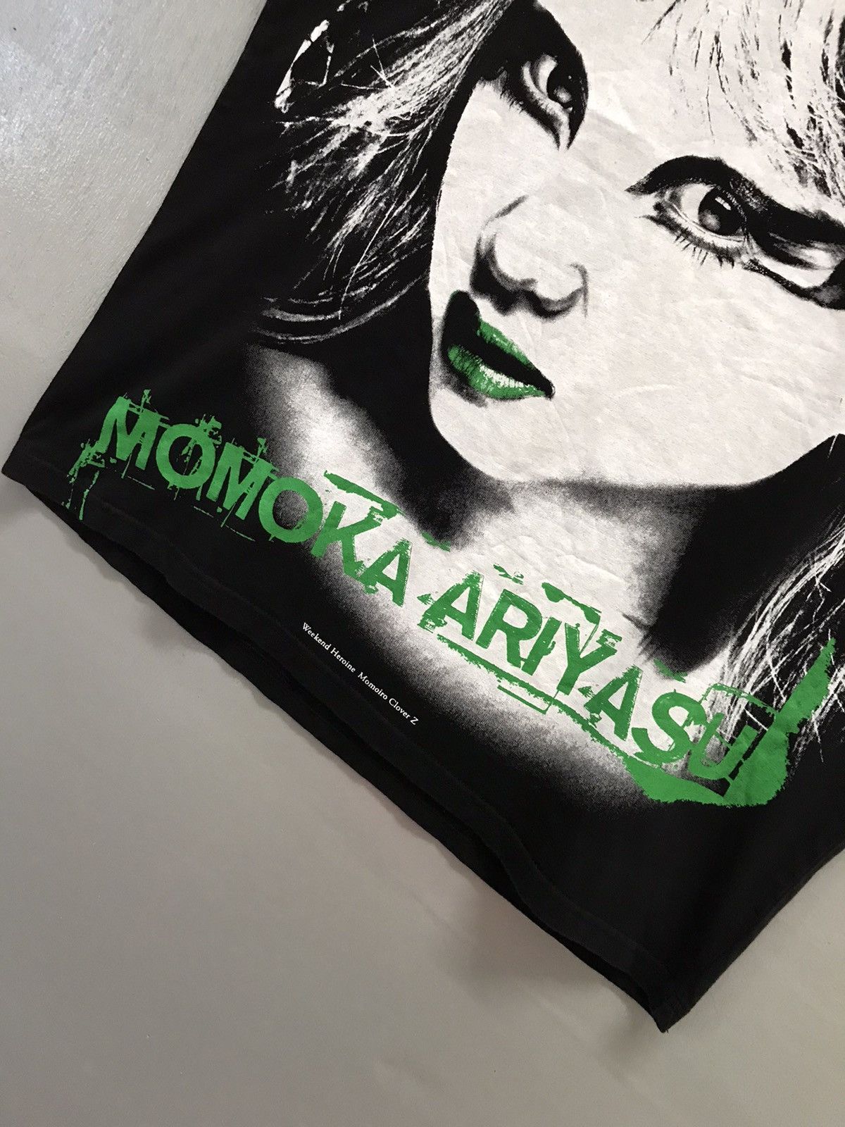 Band Tees Momoka Ariyasu J-pop Band Tshirt Big Print Size US L / EU 52-54 / 3 - 4 Thumbnail