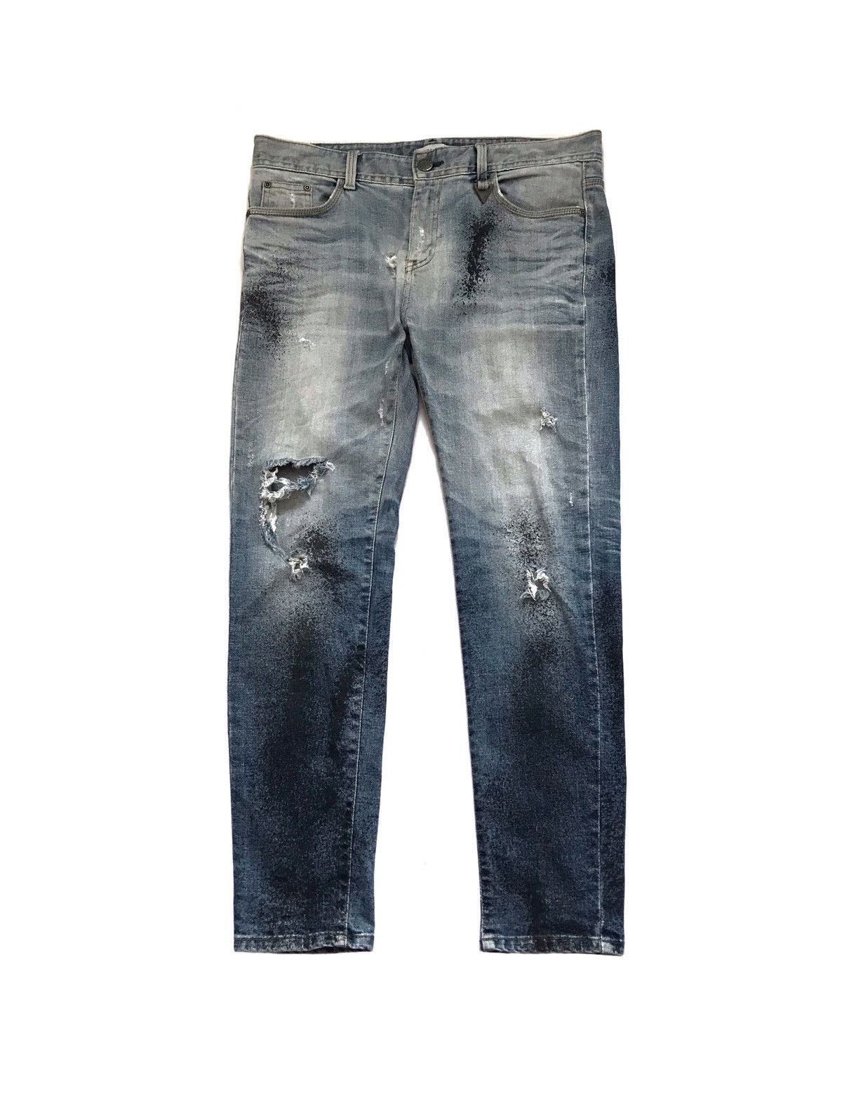 DIGREEN + VERT DISTRESSED JEANS