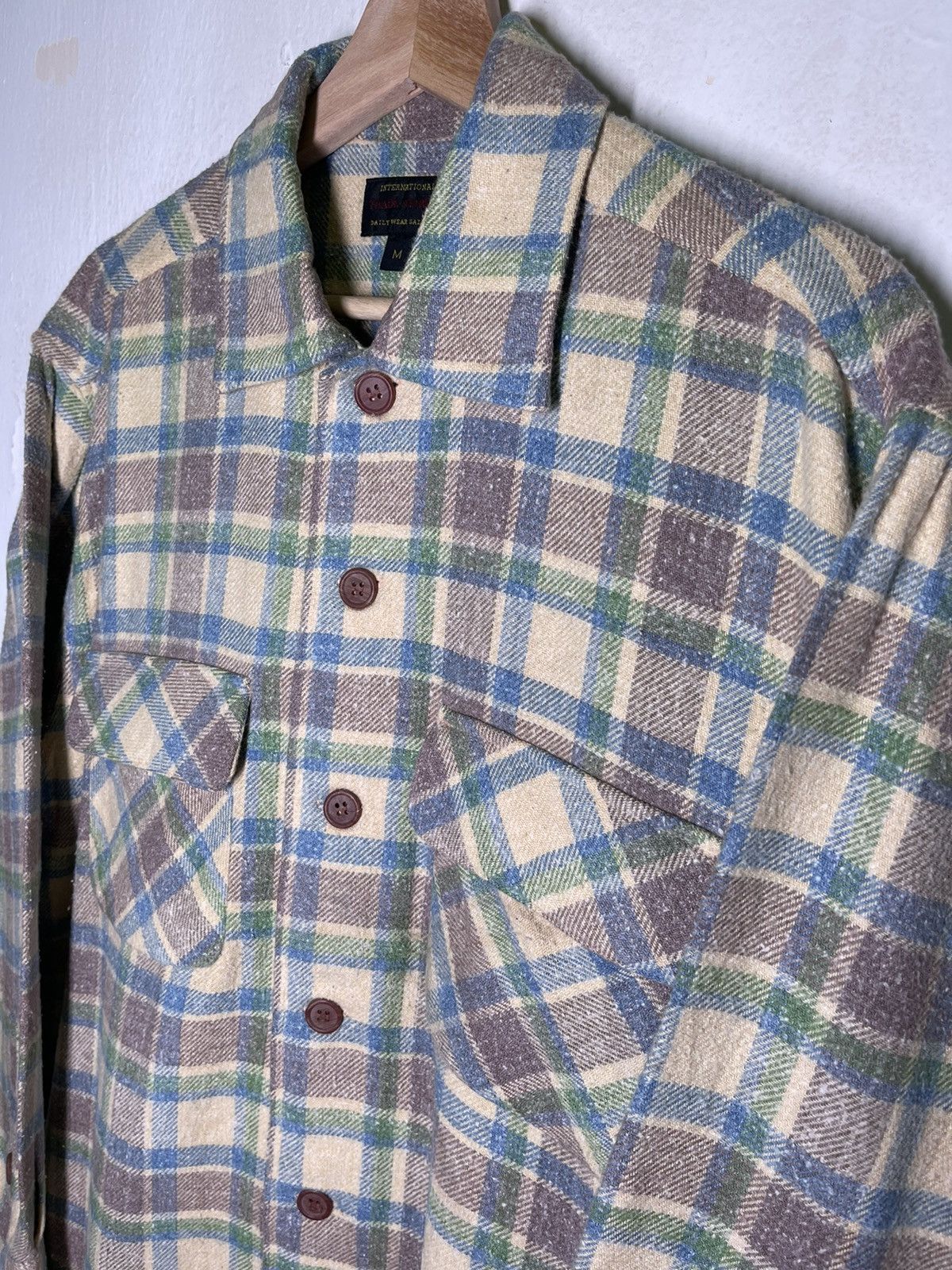 Flannel × Japanese Brand × Vintage International Trade Market shirt button up Size US M / EU 48-50 / 2 - 2 Thumbnail