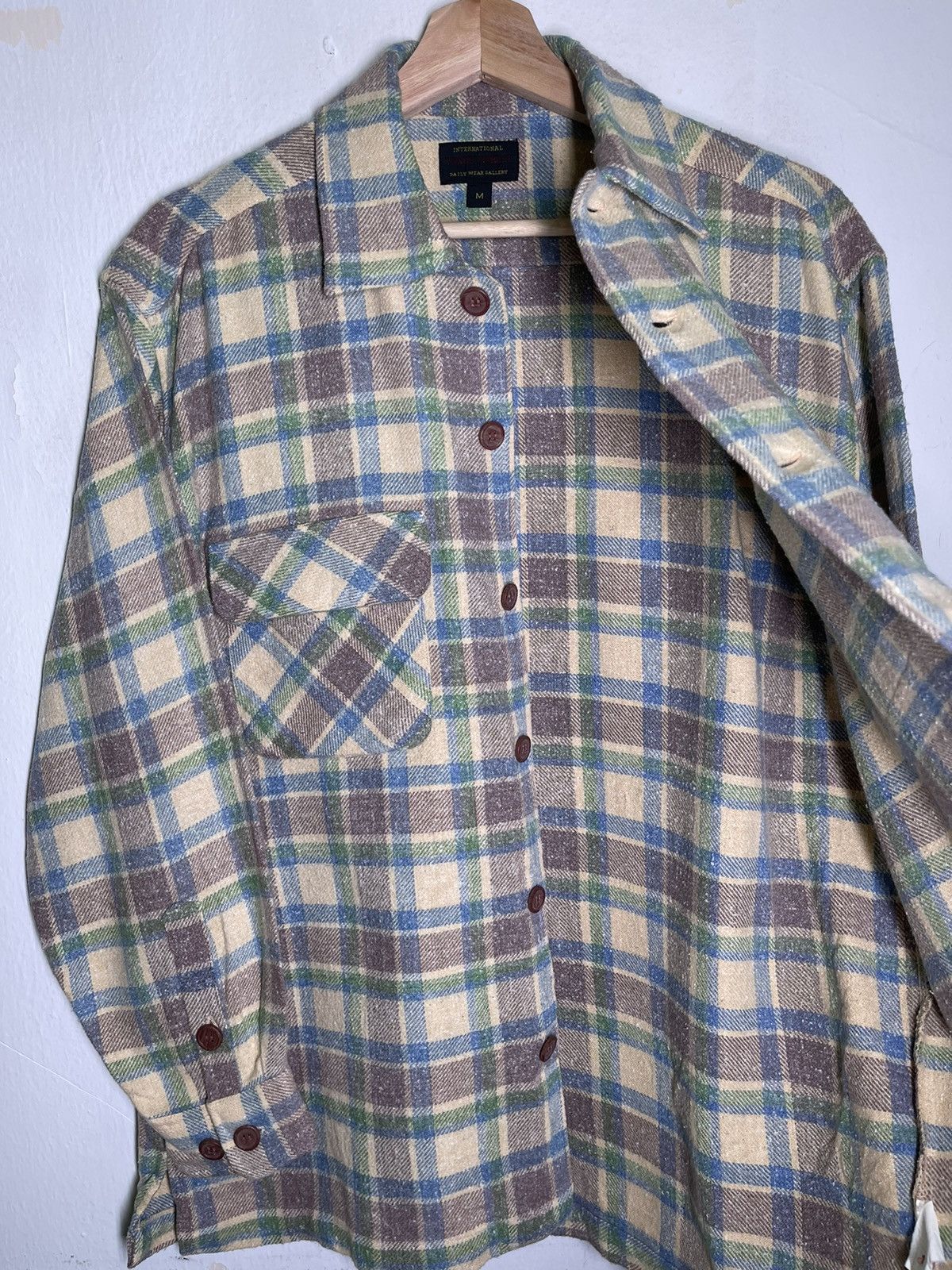Flannel × Japanese Brand × Vintage International Trade Market shirt button up Size US M / EU 48-50 / 2 - 5 Thumbnail