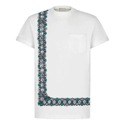 Dior Dior x Shawn Stussy asymmetrical print t shirt M | Grailed