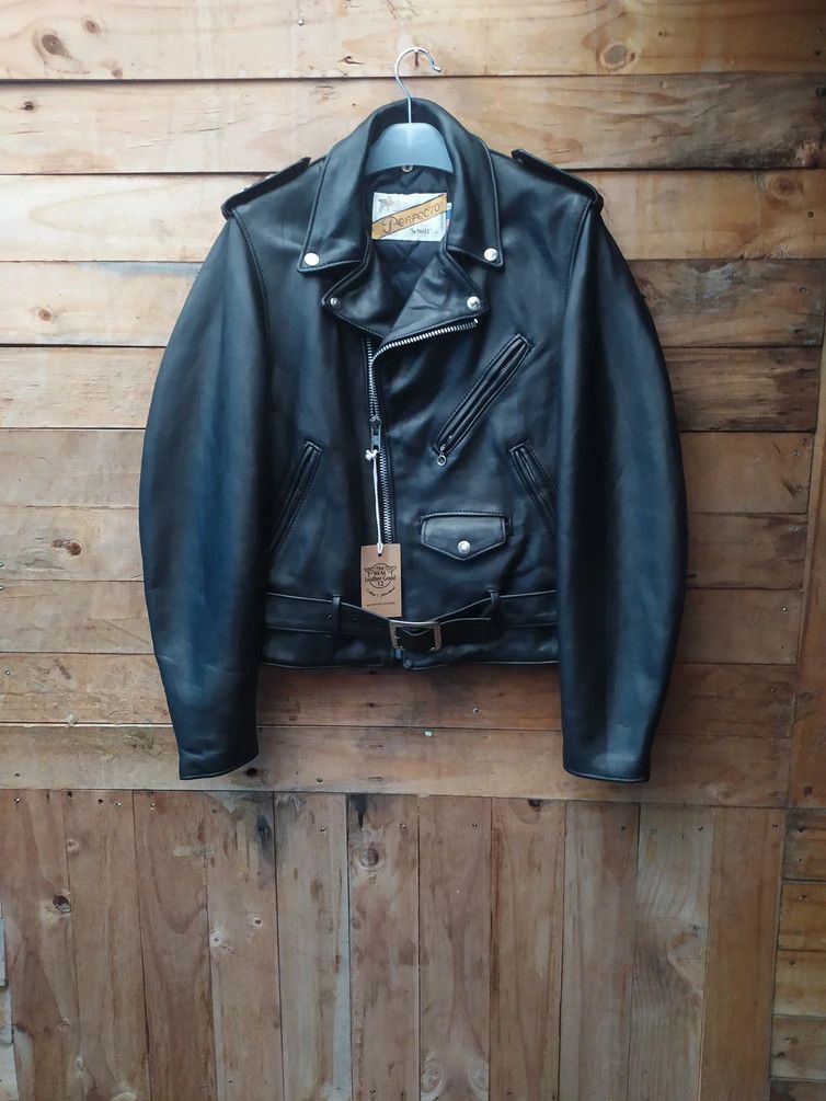 Schott SCHOTT PERFECTO 618 LEATHER TWO STAR MARLON BRANDO JACKET | Grailed