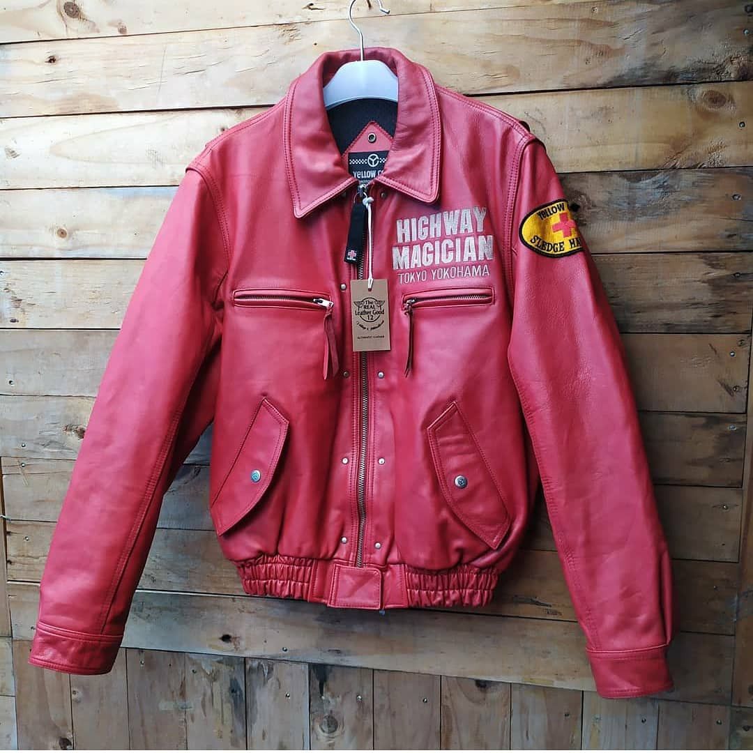 Genuine Leather × YELLOW CORN YELLOW CORN YOKOHAMA HIGWAY MAGICIAN 3RD LEATHER JACKET Size US L / EU 52-54 / 3 - 5 Thumbnail