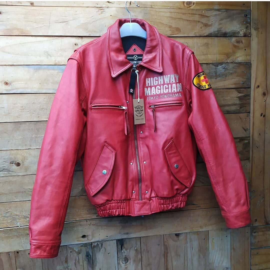 Genuine Leather × YELLOW CORN YELLOW CORN YOKOHAMA HIGWAY MAGICIAN 3RD LEATHER JACKET Size US L / EU 52-54 / 3 - 7 Thumbnail