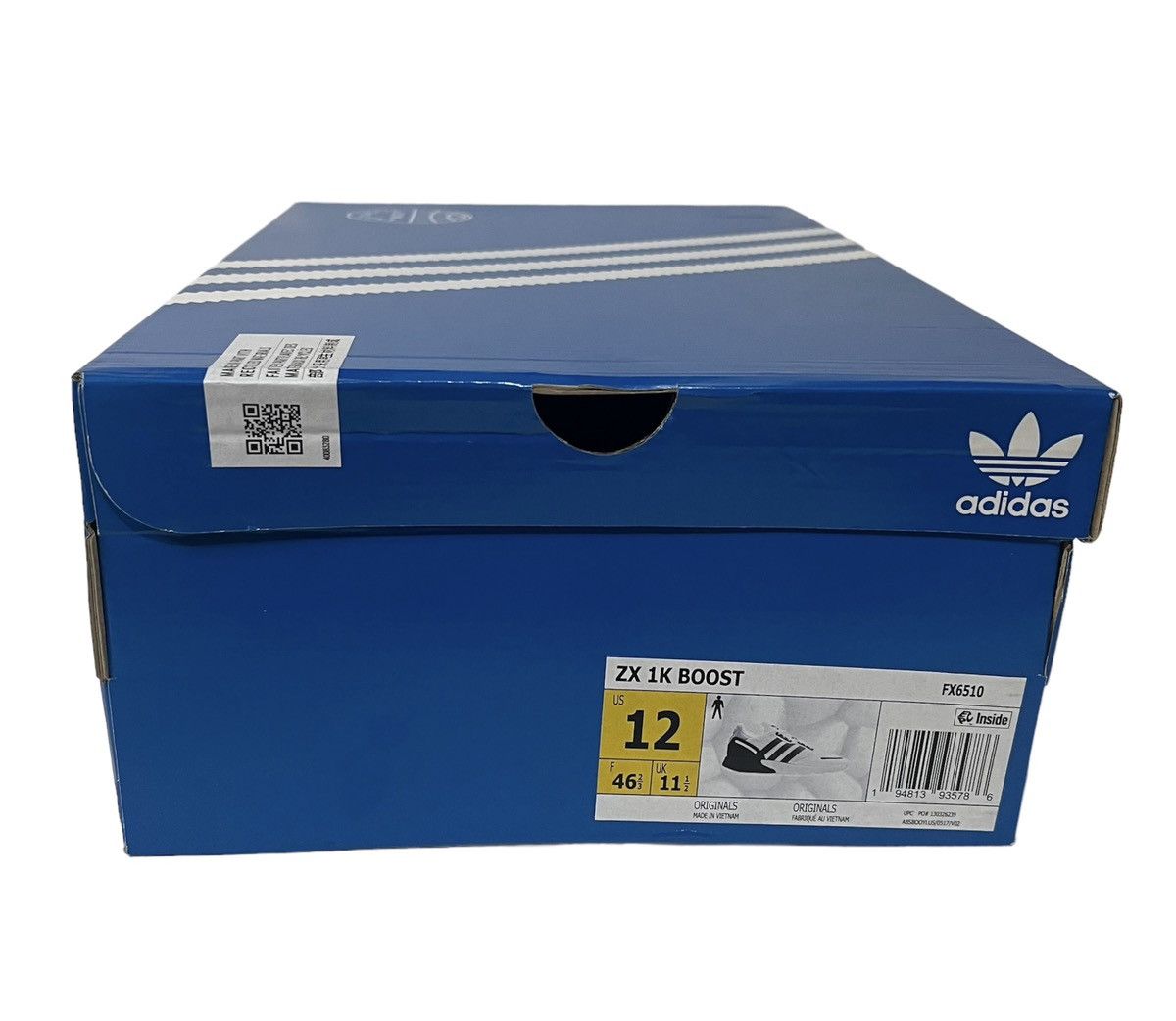 Adidas Men Ultra Originals ZX 1K Boost Blk/Wht Running Shoes