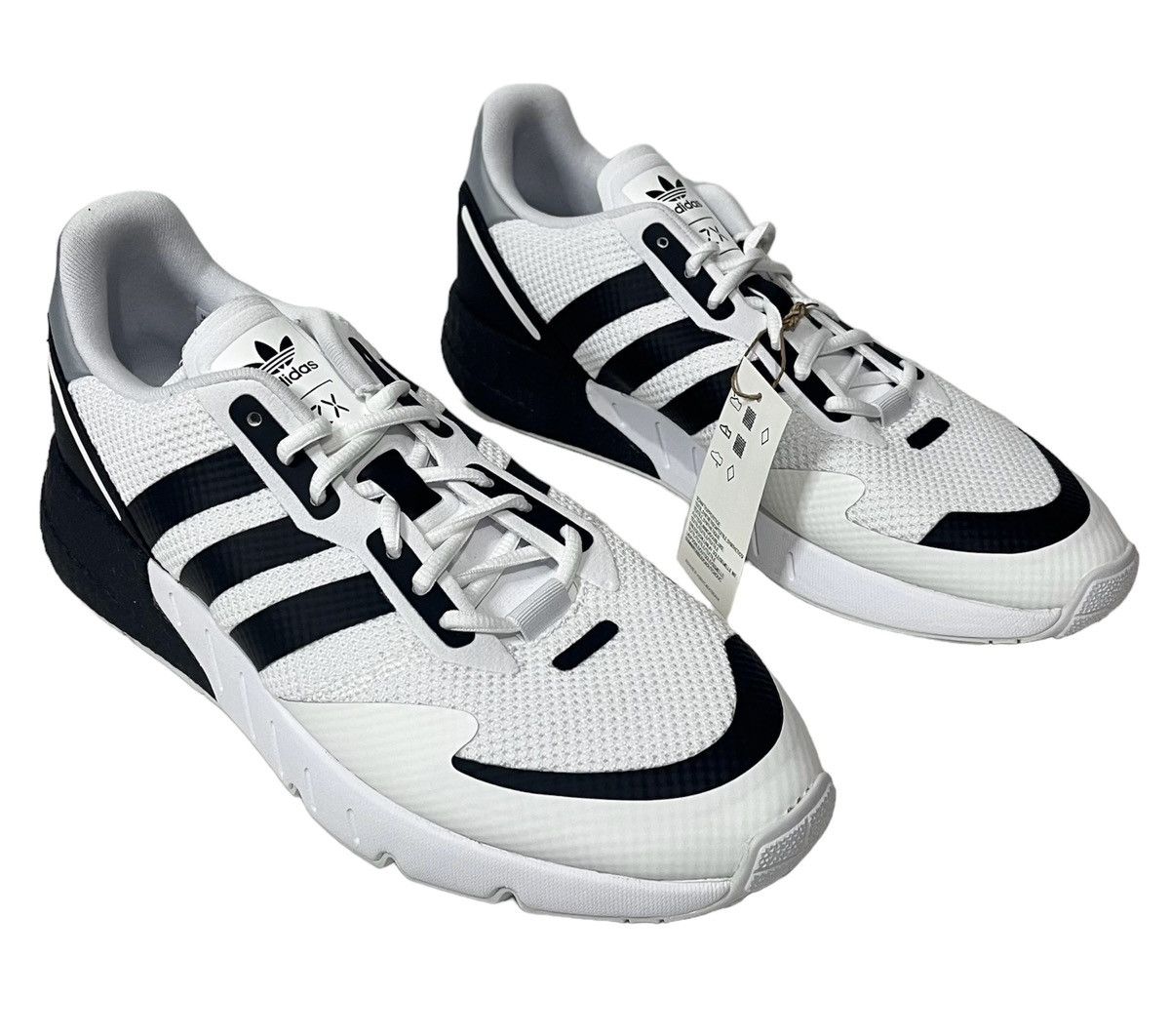 Adidas Men Ultra Originals ZX 1K Boost Blk/Wht Running Shoes