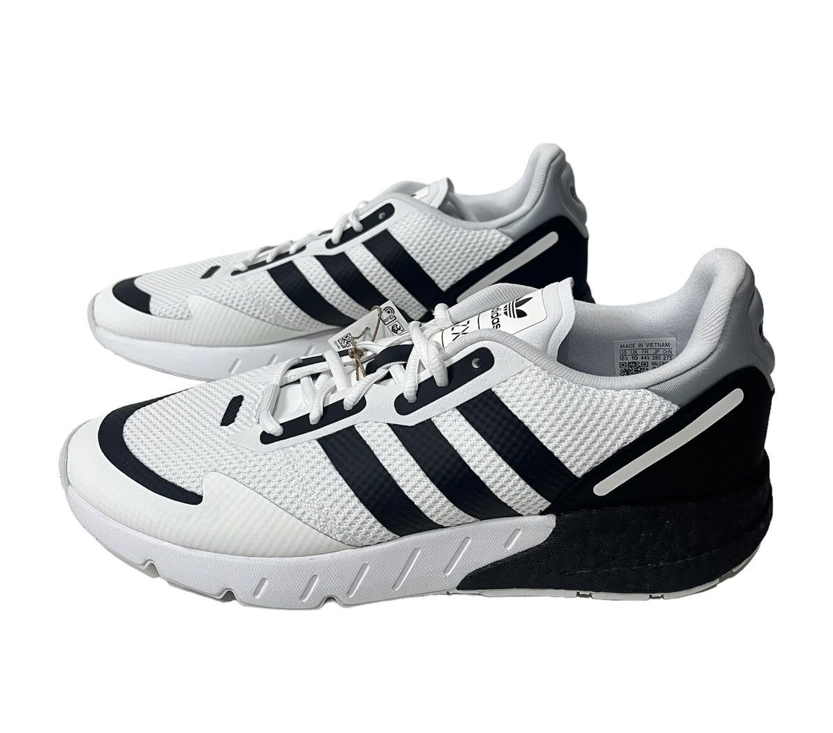 Adidas Men Ultra Originals ZX 1K Boost Blk/Wht Running Shoes