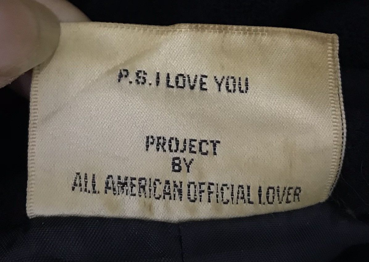 Japanese Brand P.S.I LOVE YOU PROJECT BY ALL AMERICAN OFFICIAL LOVER COAT Size S / US 4 / IT 40 - 10 Thumbnail