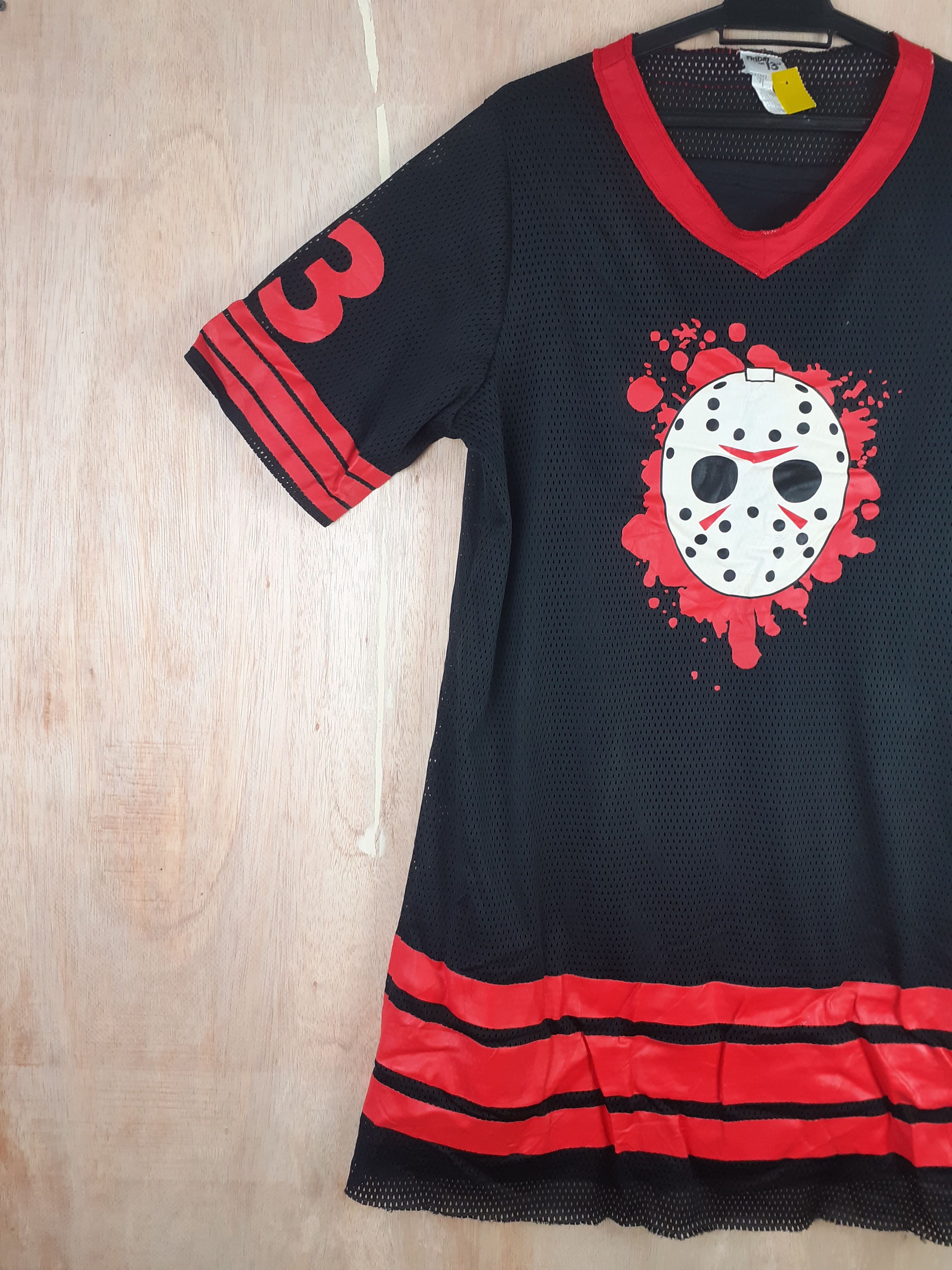 Expert Horror × Japanese Brand Jasson Voorhess Friday the 13th horror black jersey #2890 Size L / US 10 / IT 46 - 4 Thumbnail