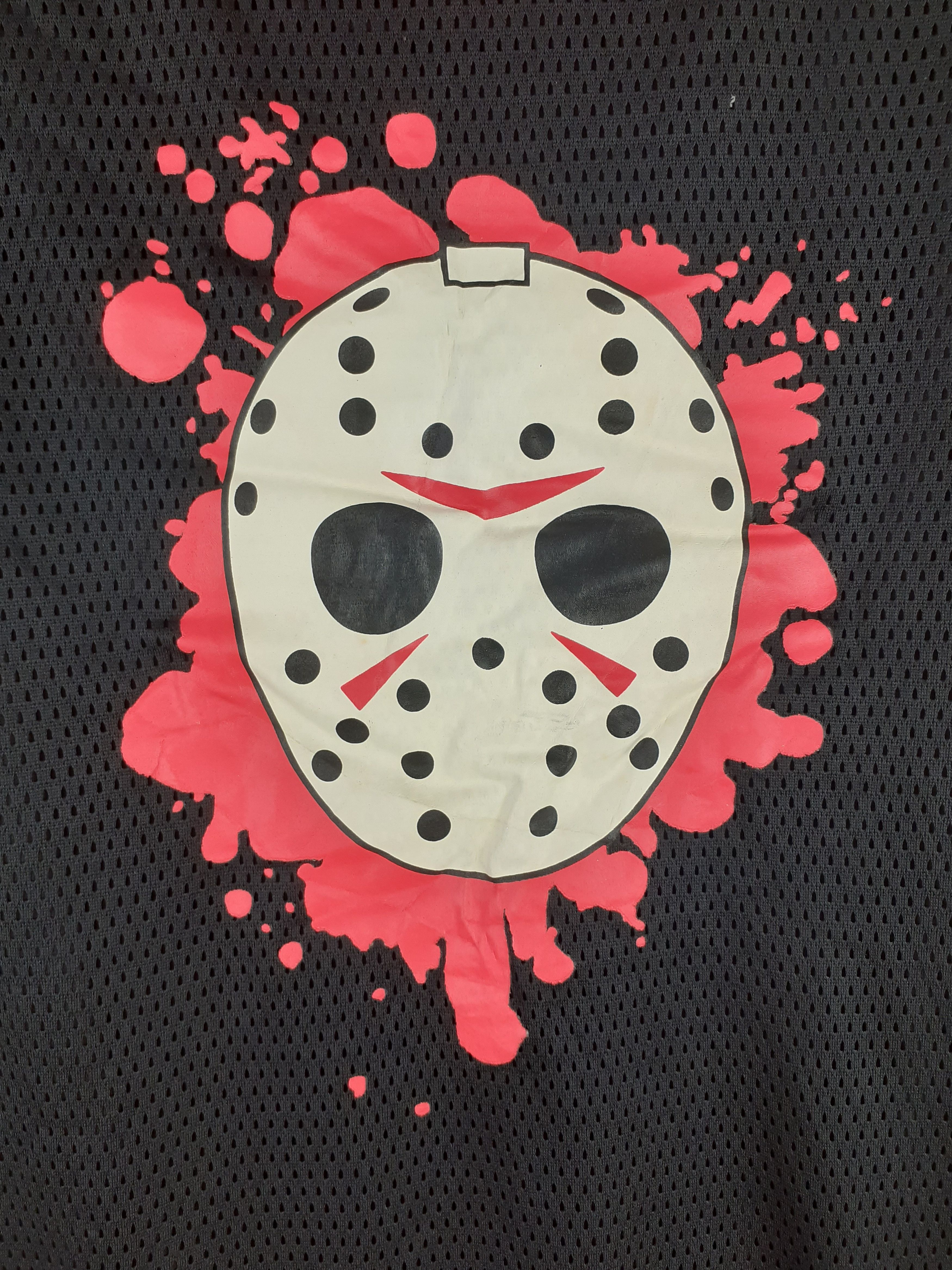 Expert Horror × Japanese Brand Jasson Voorhess Friday the 13th horror black jersey #2890 Size L / US 10 / IT 46 - 3 Thumbnail