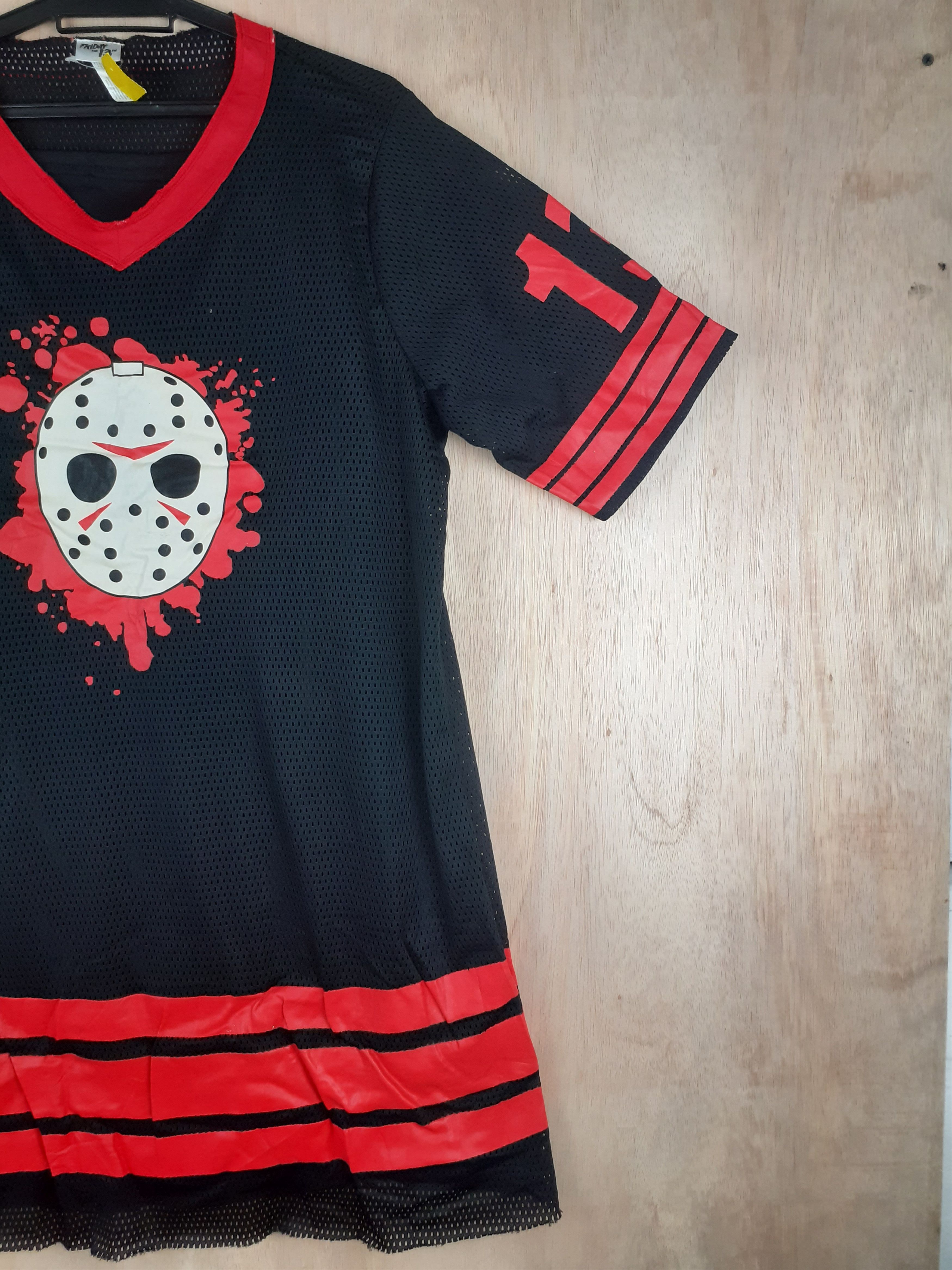 Expert Horror × Japanese Brand Jasson Voorhess Friday the 13th horror black jersey #2890 Size L / US 10 / IT 46 - 5 Thumbnail