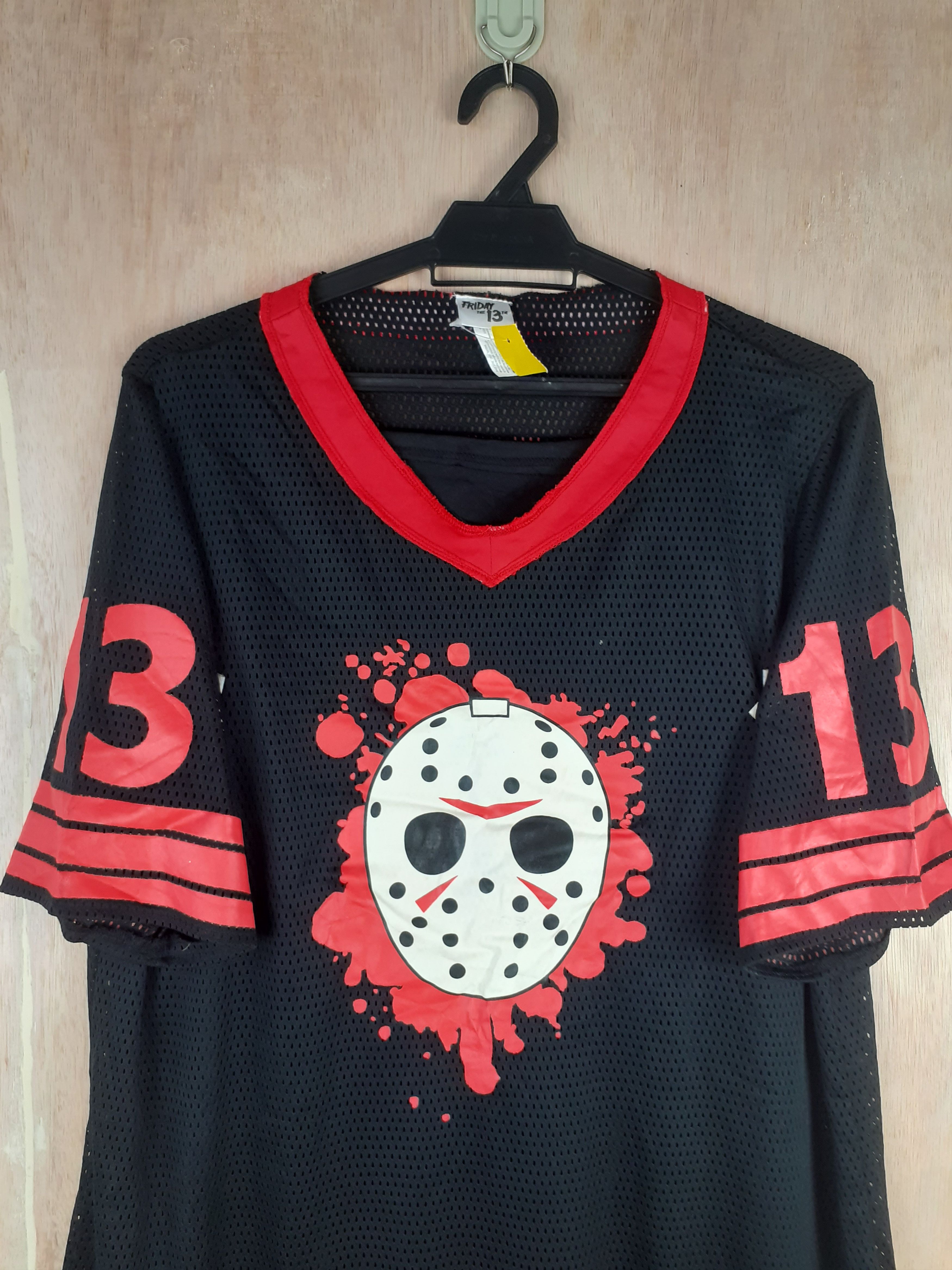 Expert Horror × Japanese Brand Jasson Voorhess Friday the 13th horror black jersey #2890 Size L / US 10 / IT 46 - 2 Thumbnail