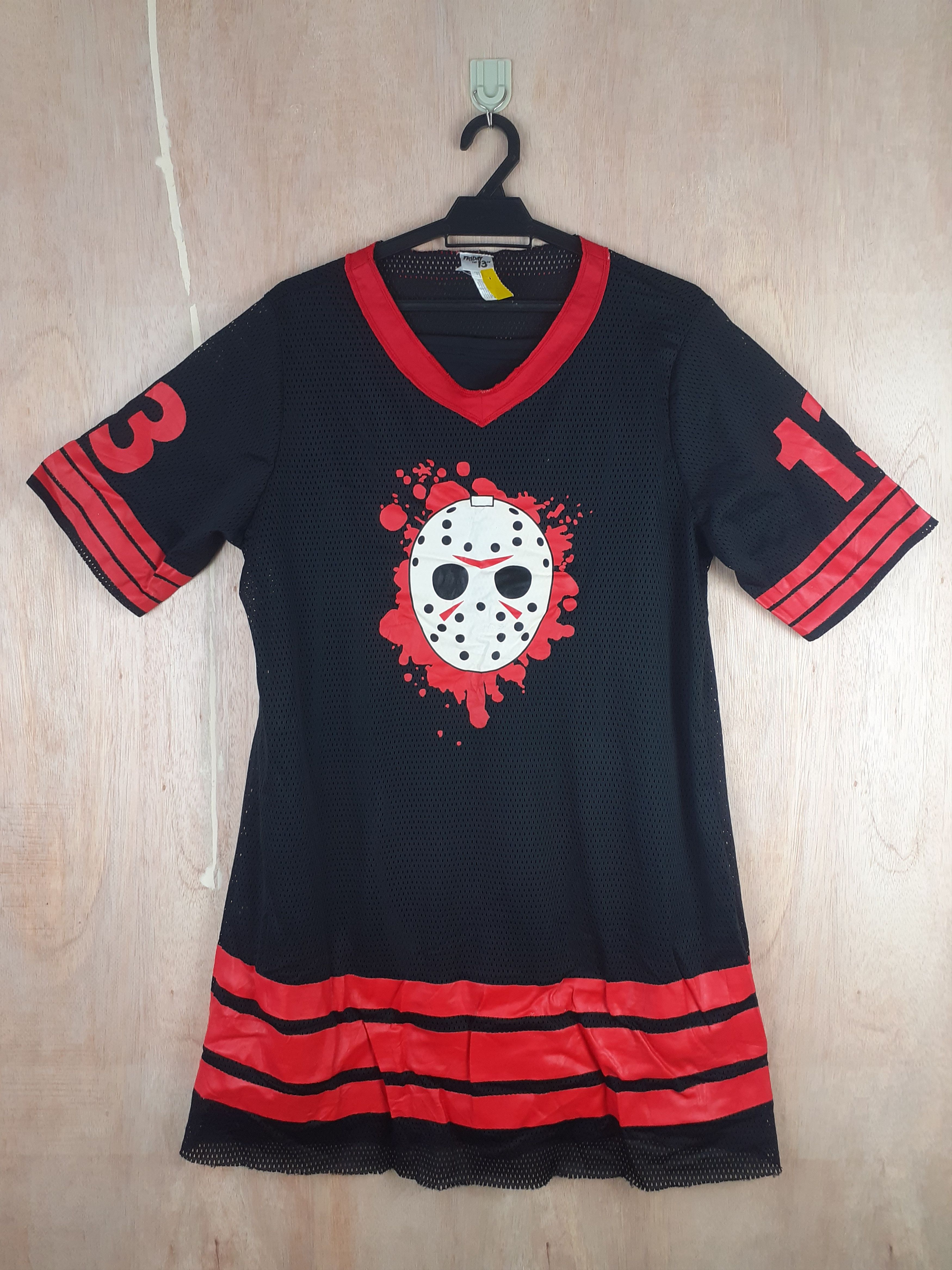 Expert Horror × Japanese Brand Jasson Voorhess Friday the 13th horror black jersey #2890 Size L / US 10 / IT 46 - 1 Thumbnail