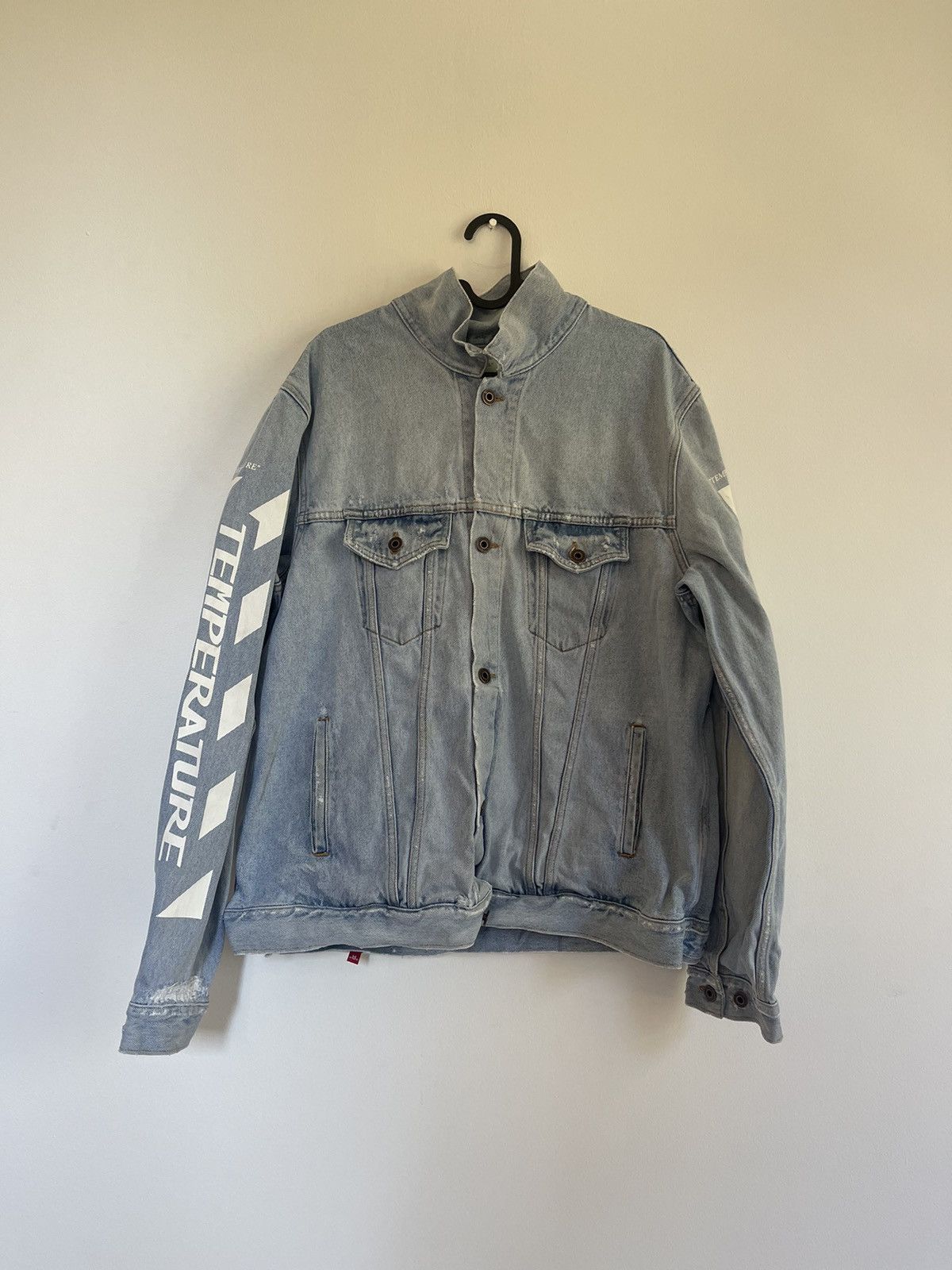 Off-White Off white temperature denim jacket Size US M / EU 48-50 / 2 - 4 Thumbnail