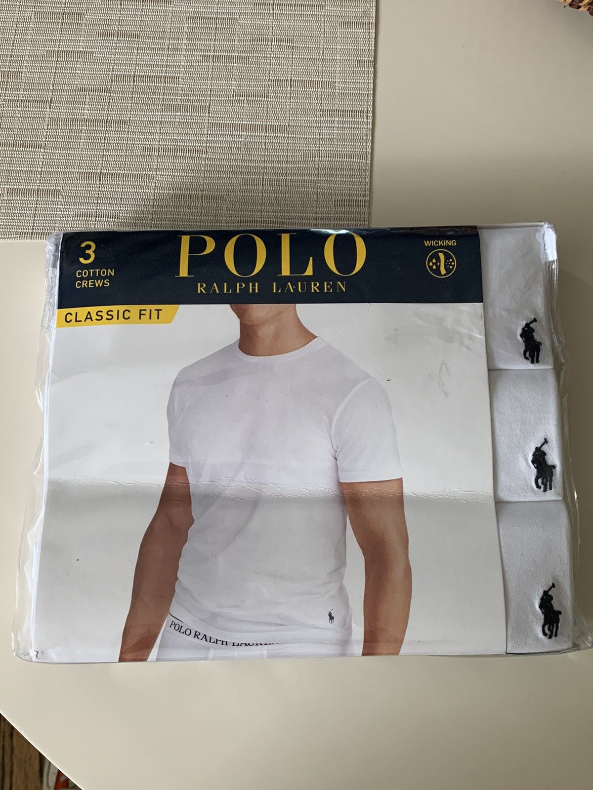 Polo Ralph Lauren *RARE* New Polo Ralph Lauren 3Pack Cotton T-Shirts Small Size US S / EU 44-46 / 1 - 1 Thumbnail