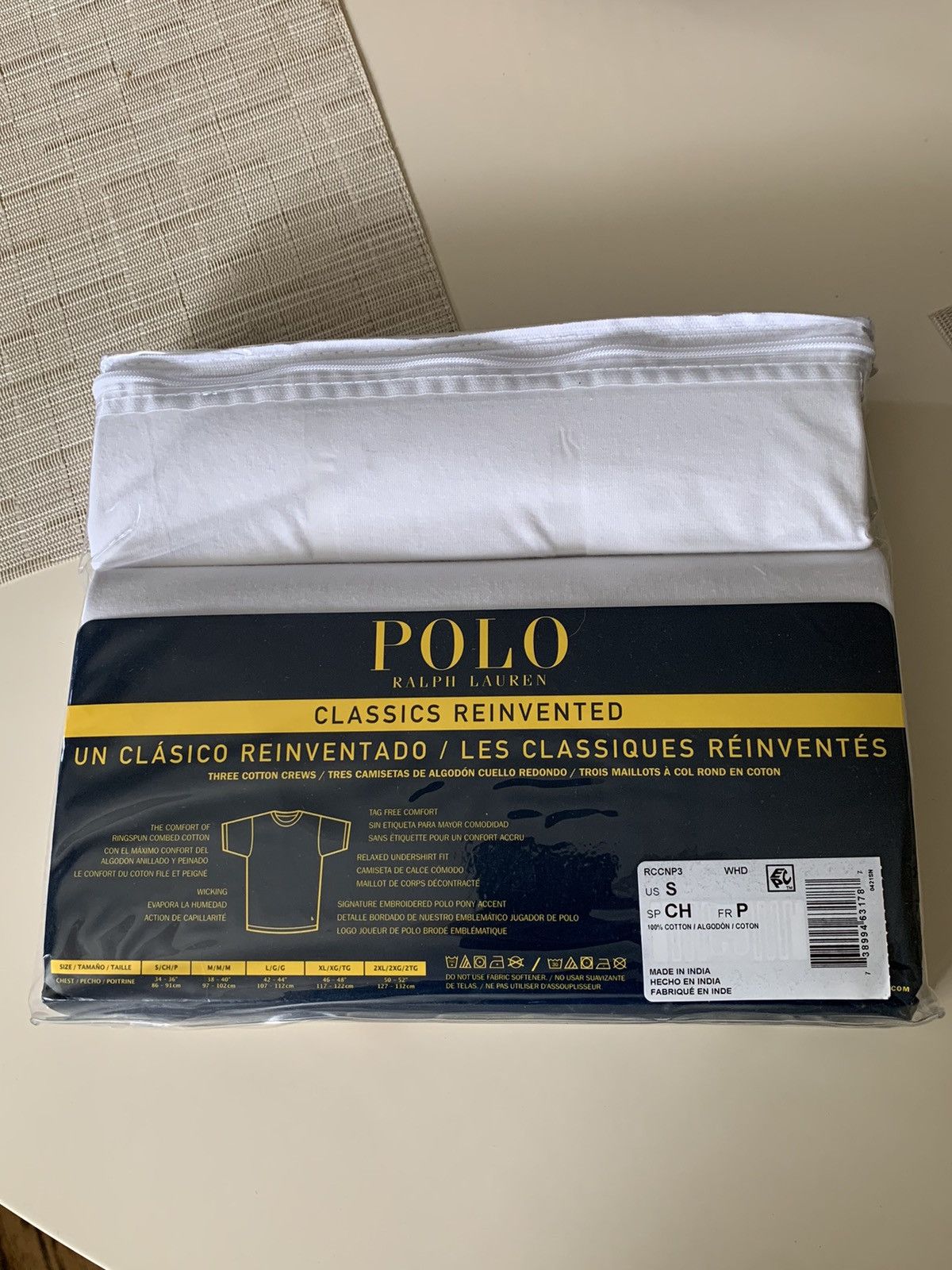 Polo Ralph Lauren *RARE* New Polo Ralph Lauren 3Pack Cotton T-Shirts Small Size US S / EU 44-46 / 1 - 3 Thumbnail