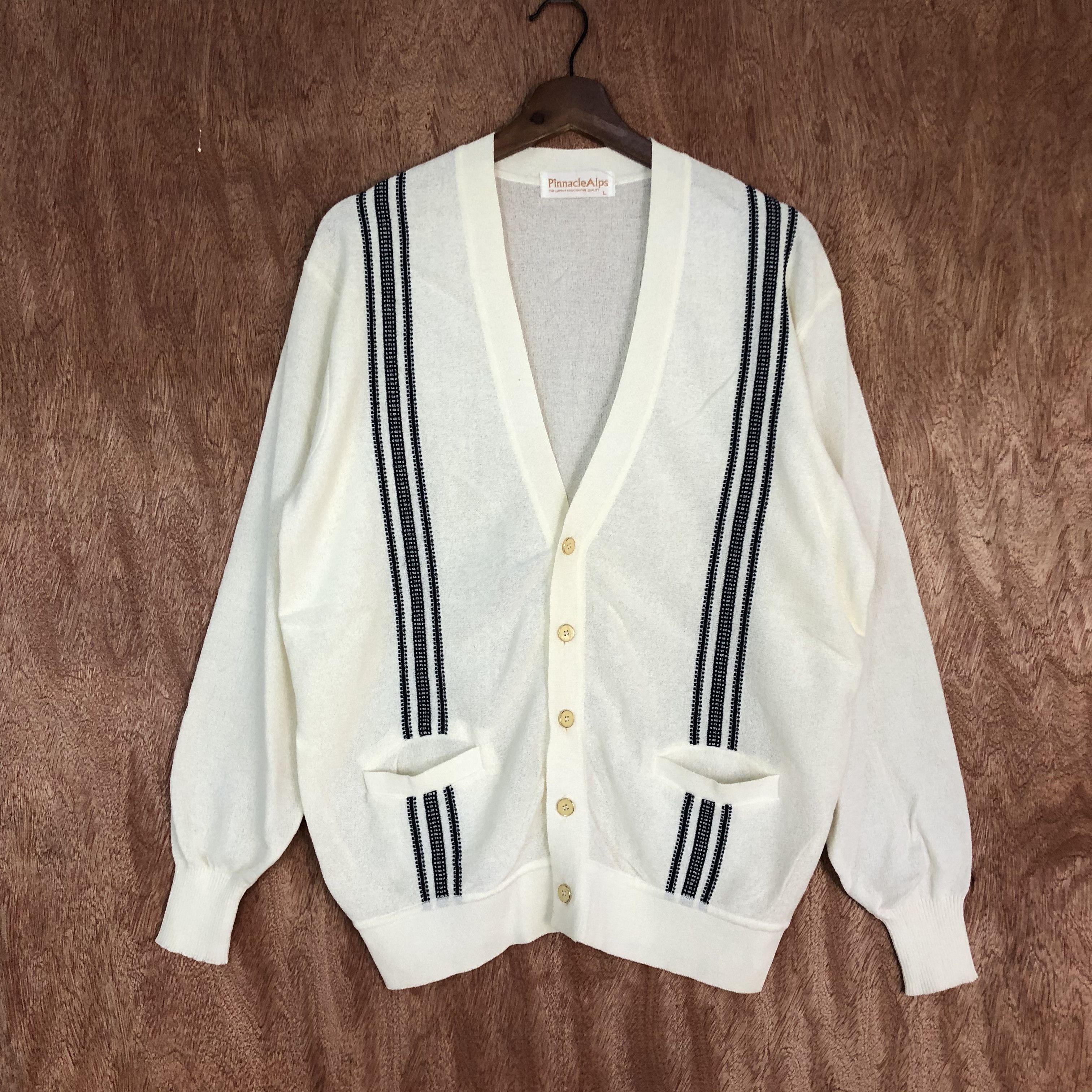 Japanese Brand DLL Pinnacle Alps japan Knitwear cardigan vintage #c455 Size US L / EU 52-54 / 3 - 1 Thumbnail